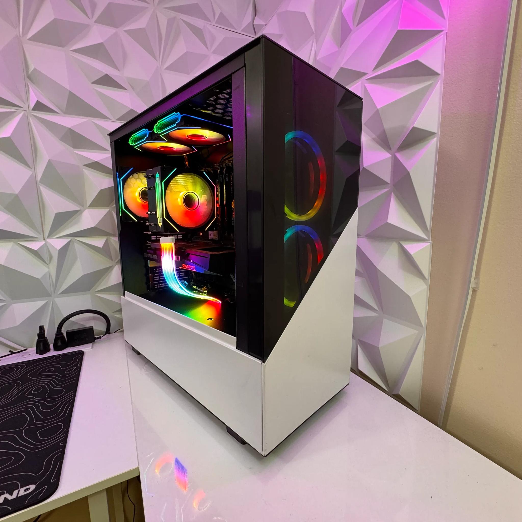 🩷🤍 Pure Aesthetic Gaming PC | i9-9900K | RTX 3060 Ti | 32GB RAM | 1TB SSD