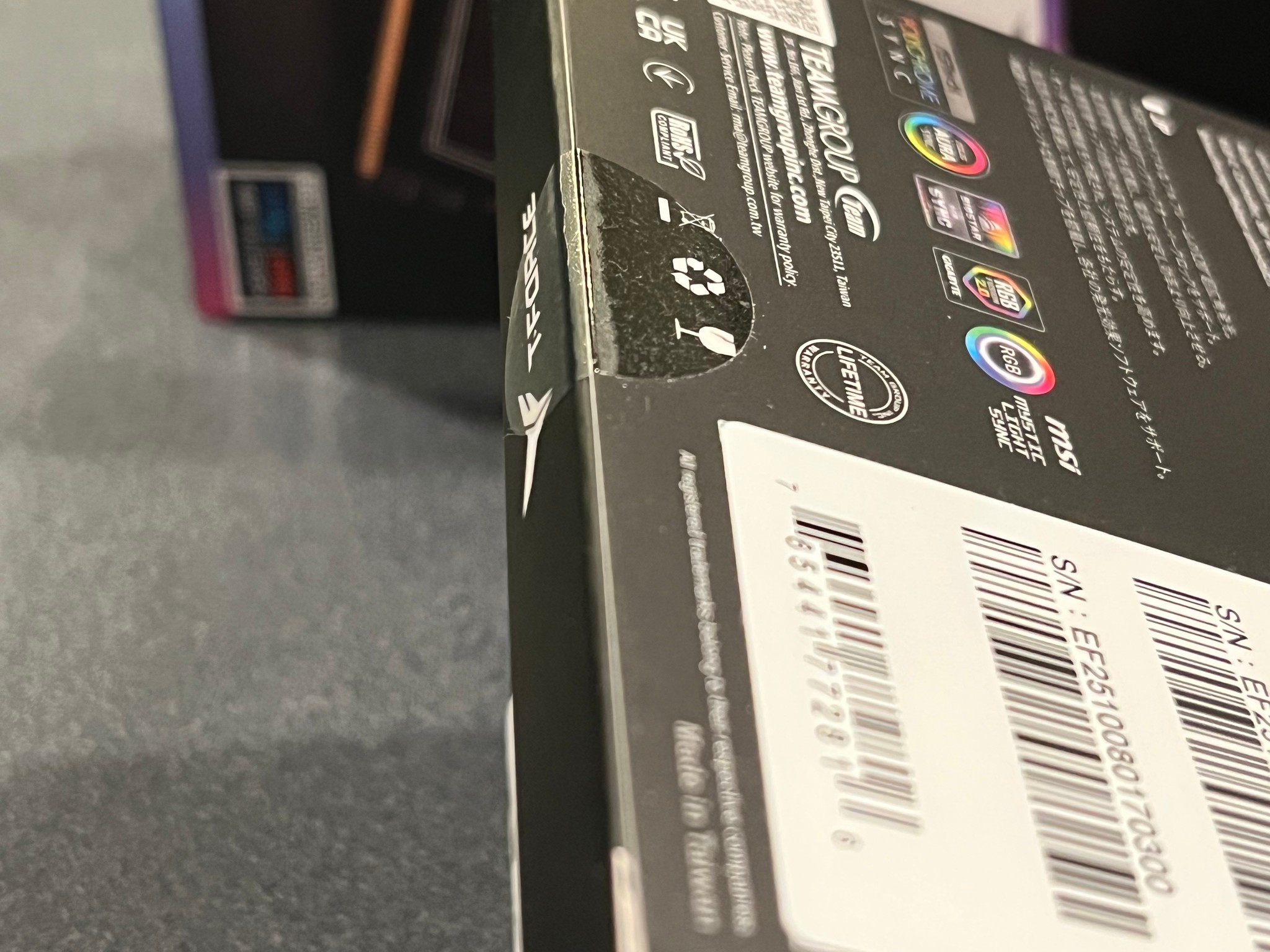 SEALED BLACK DDR5 6000 16GB T-FORCE DELTA - NEW