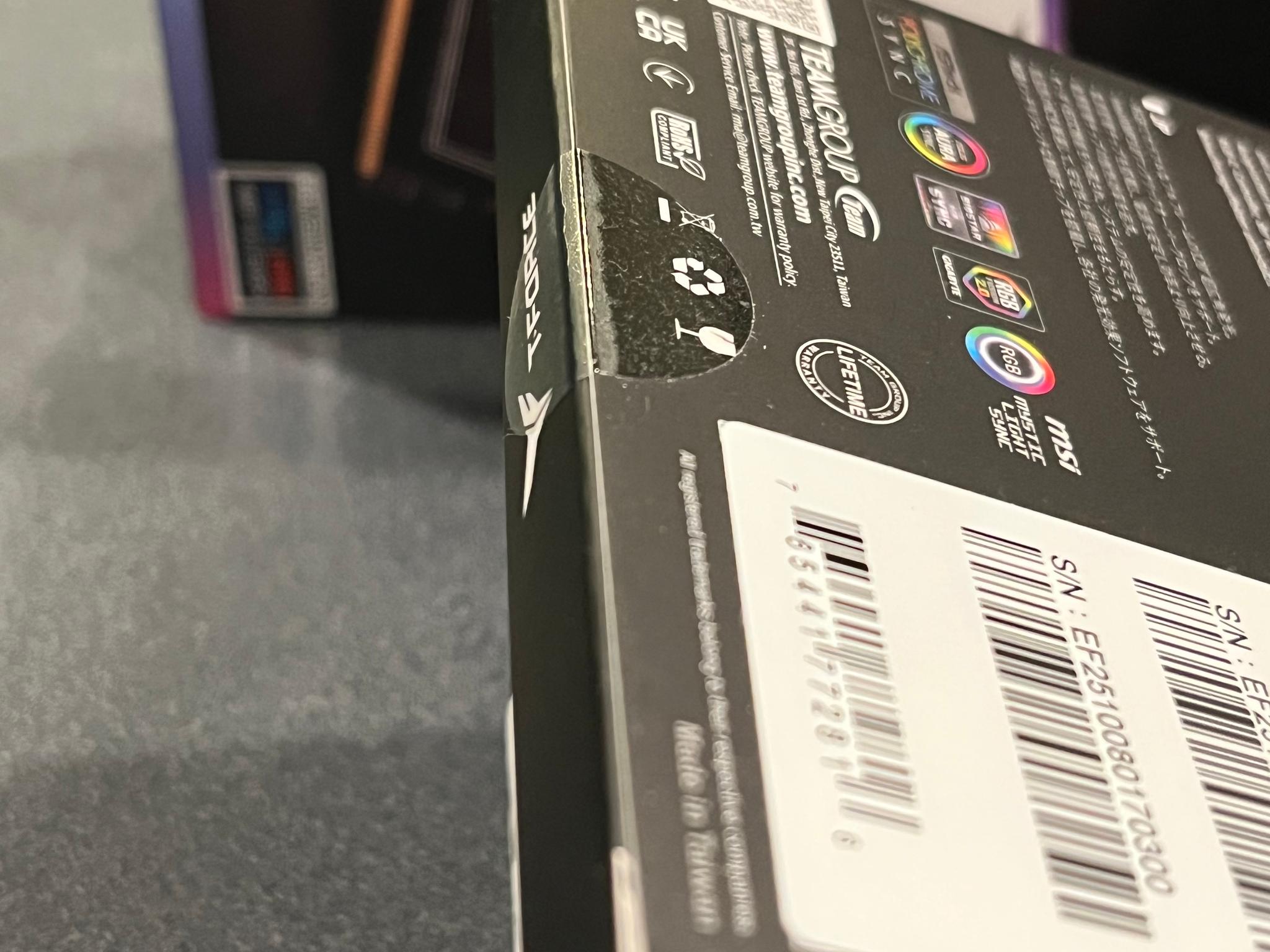 SEALED BLACK DDR5 6000 16GB T-FORCE DELTA - NEW