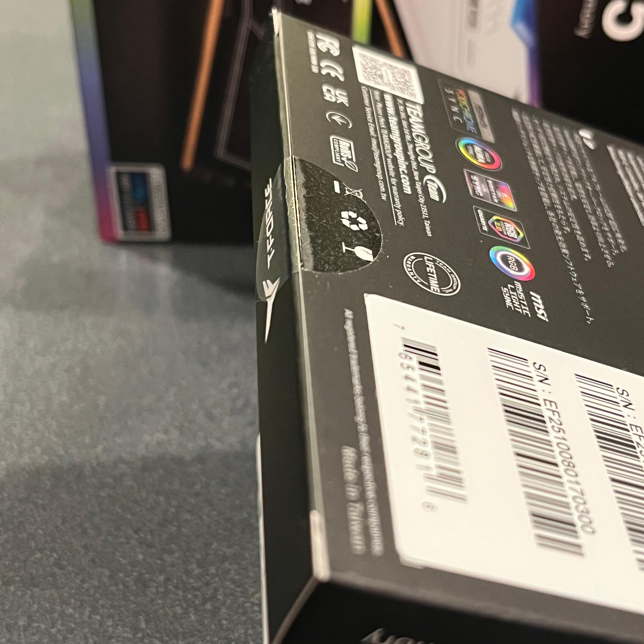 New BLACK T-FORCE RGB DDR5 16GB (2x8GB) 6000MHz - Sealed
