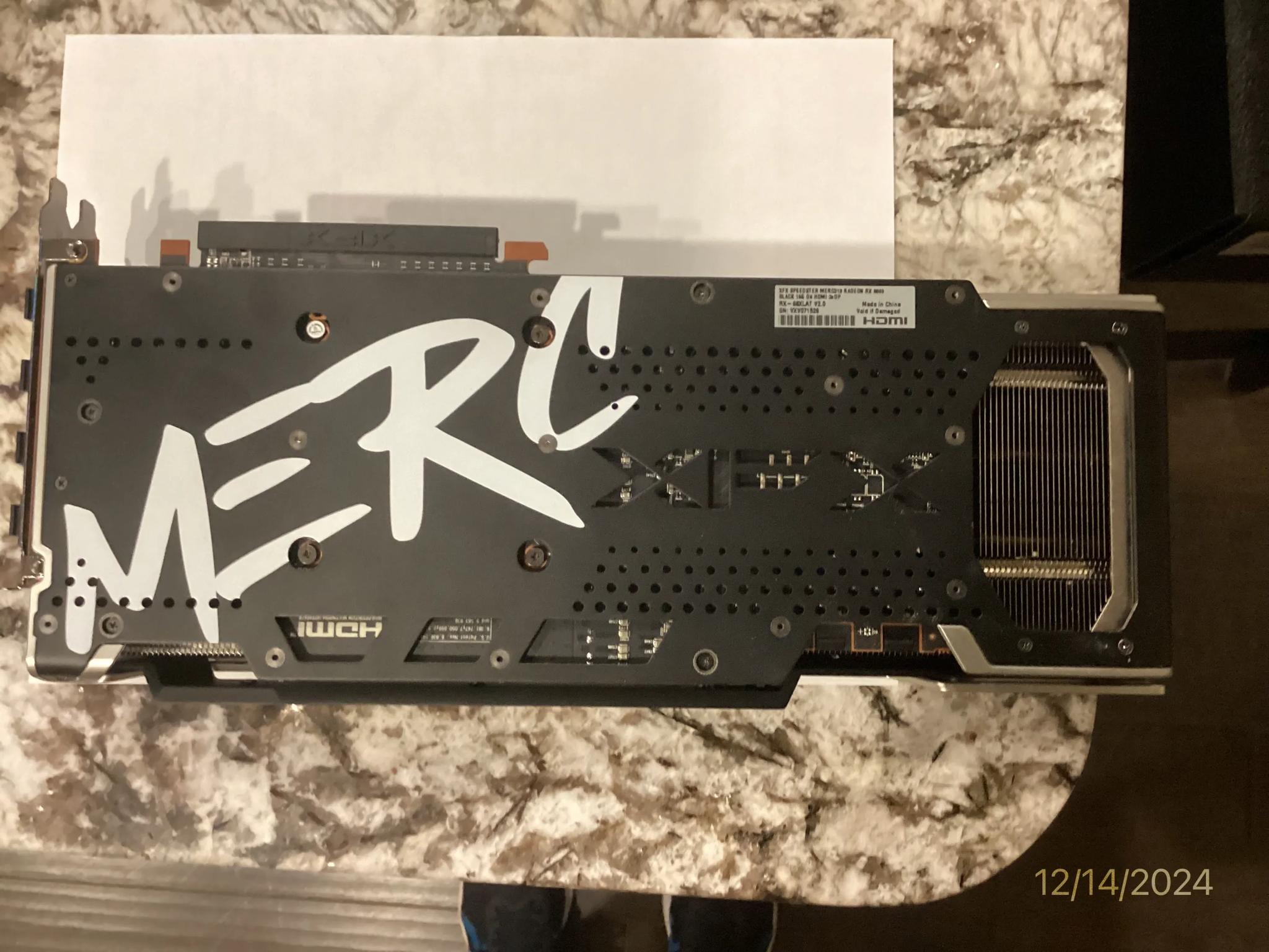 ++ NEW ++ XFX Speedster MERC 319 Radeon RX 6800 BLACK 16GB Gaming Graphics Card Open Box