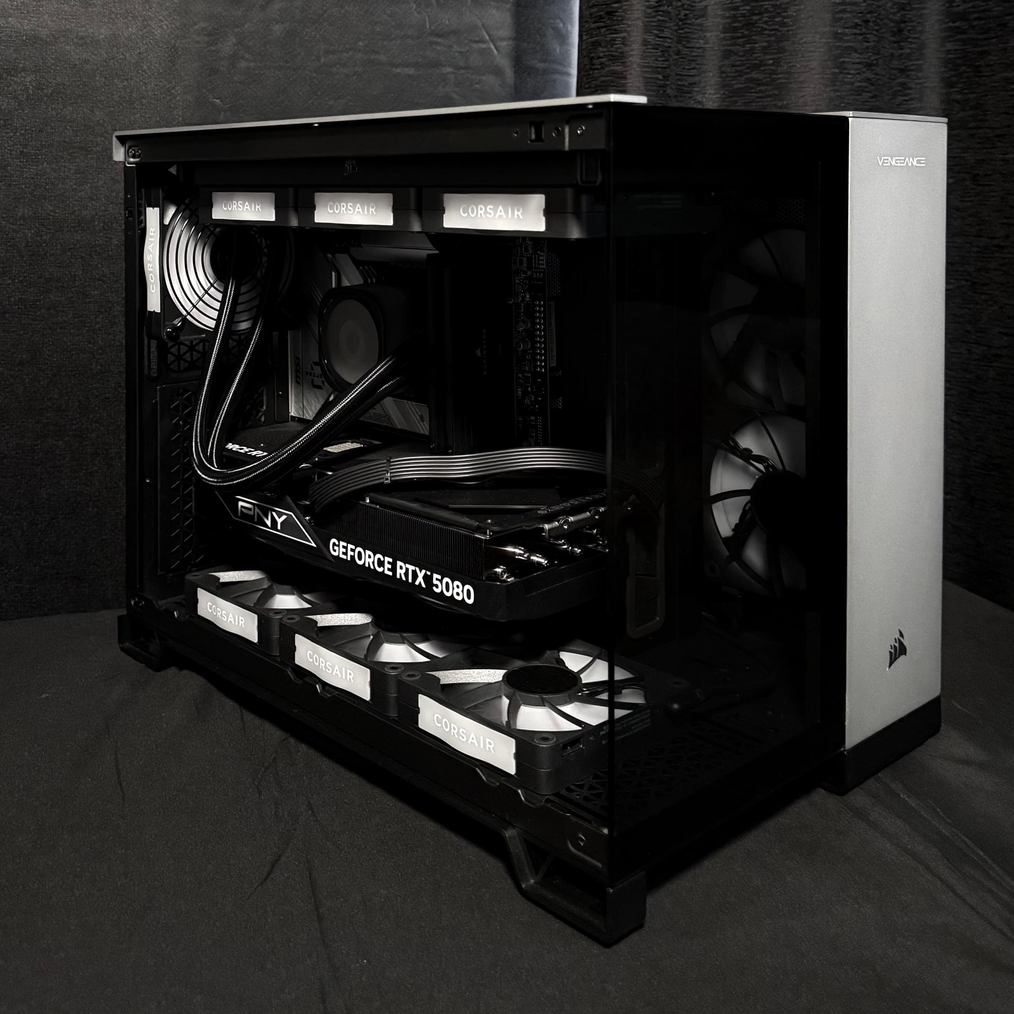 ⚫️💎Corsair vengeance 4K RTX 5080 ⚫️💎 i9-14900KF⚫️💎 W11 pro ⚫️💎 32gb Ram ⚫️💎2Tb storage