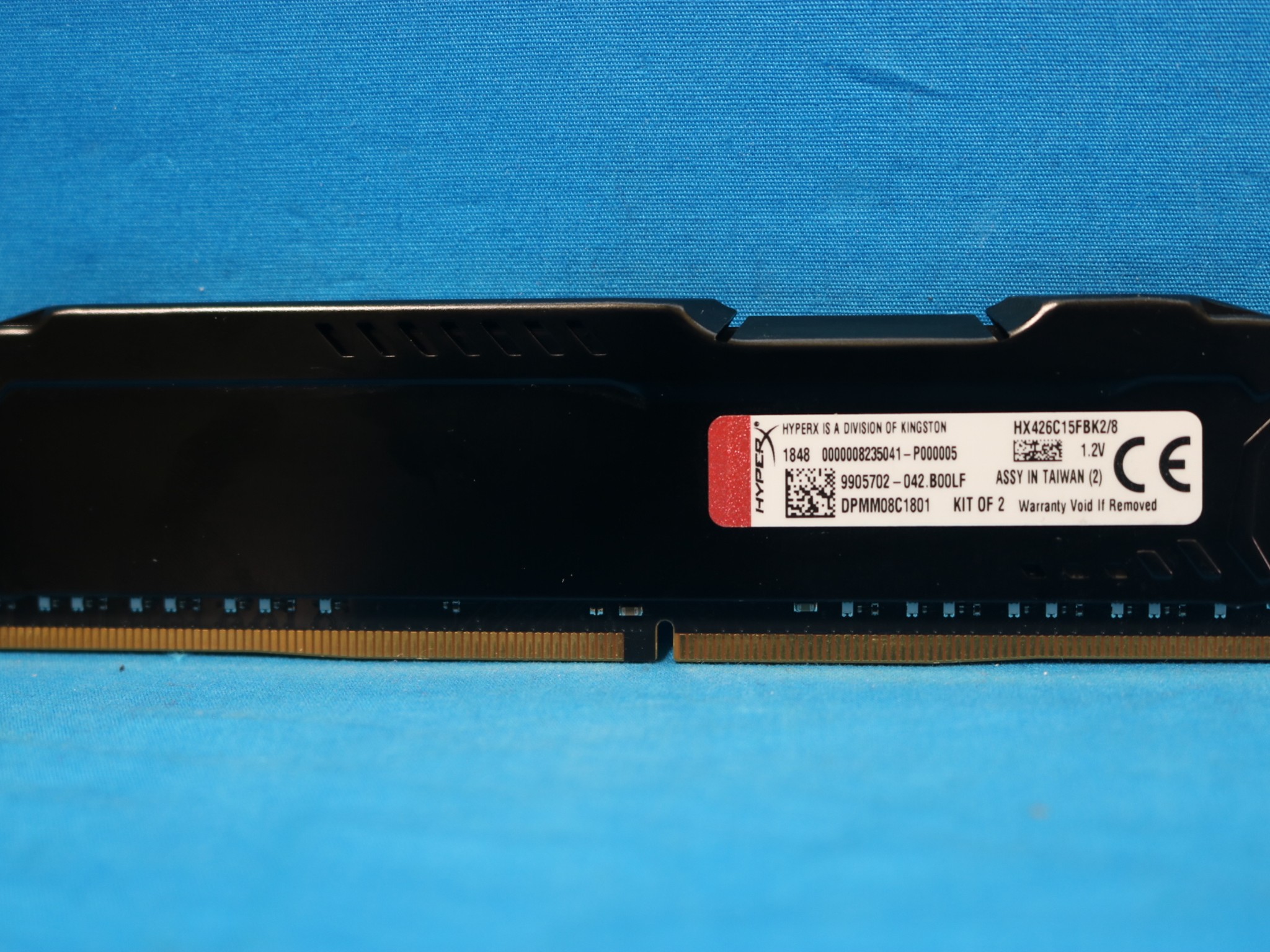 Kingston HyperX Fury 8GB (2x4GB) DDR4 2666MHz CL15 1.2V Desktop RAM HX426C15FBK2/8