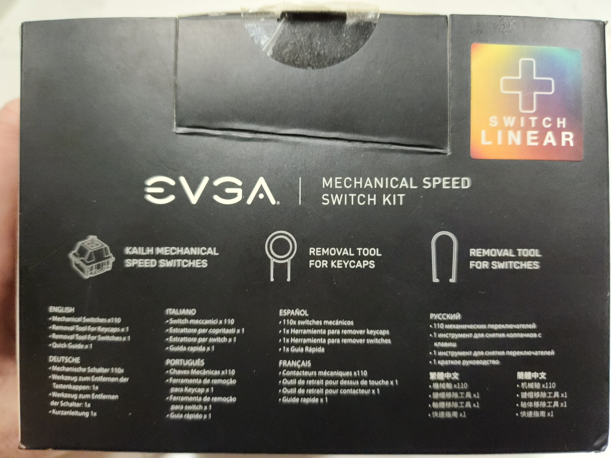 NIB EVGA Kailh Speed Silver LINEAR switches 110 total