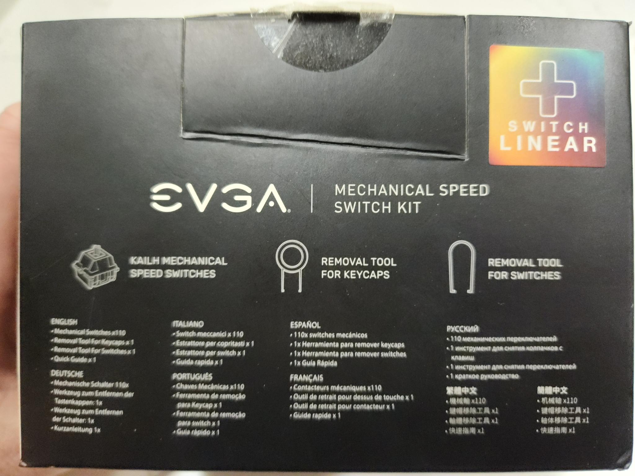 NIB EVGA Kailh Speed Silver LINEAR switches 110 total