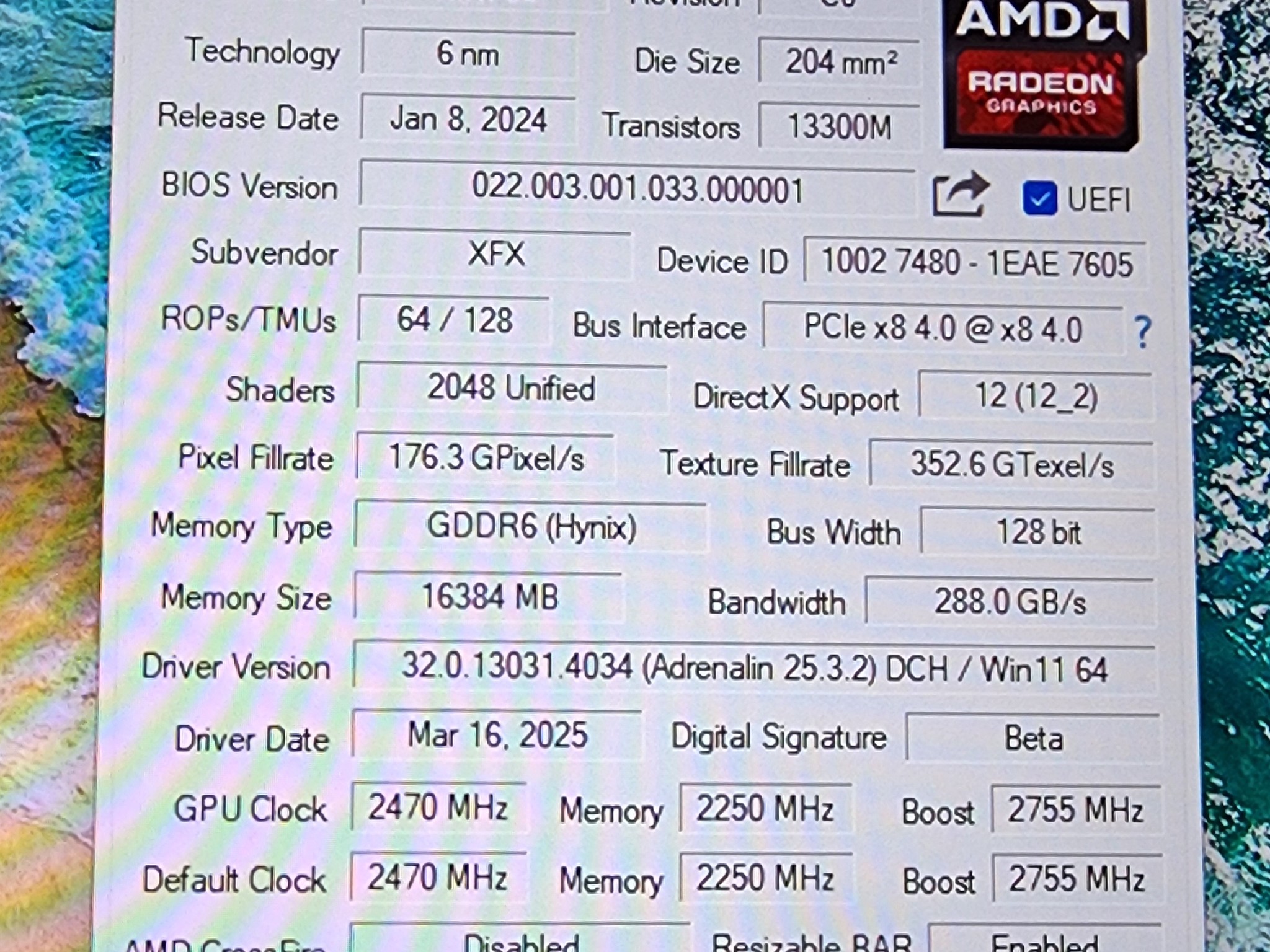 Intel i5 14400 AMD XFX Speedster SWFT 210 Radeon RX 7600 XT 16 GB  MSI Tomahawk MAG MAX 32GB DDR5