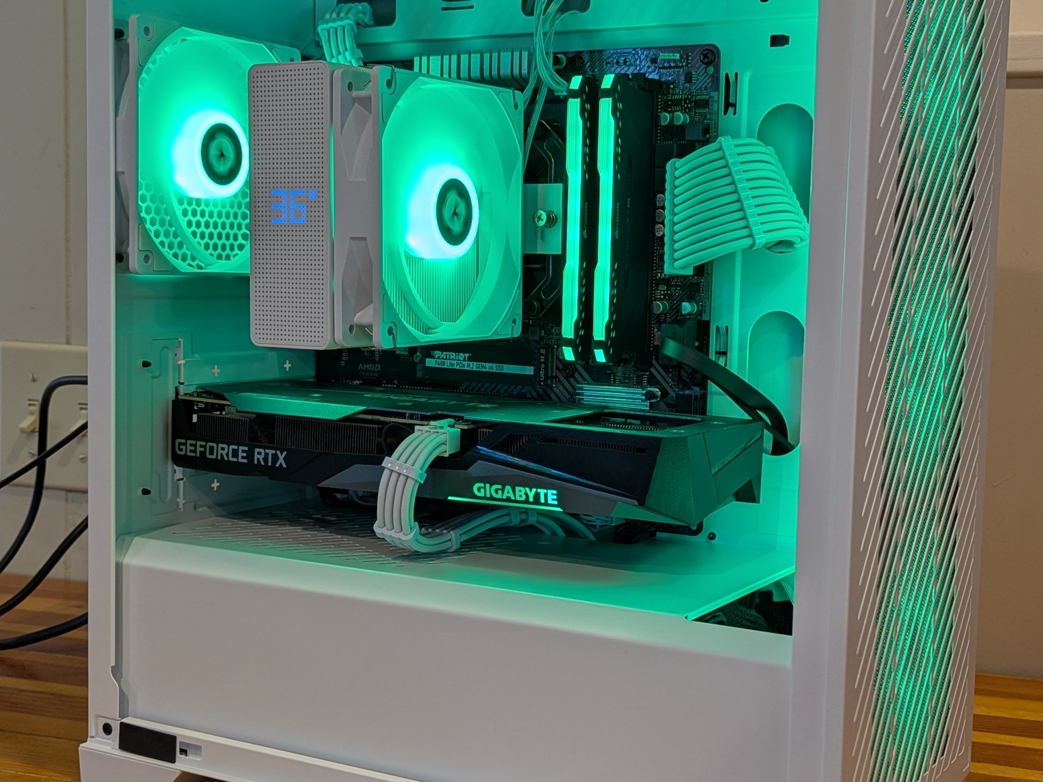 RTX 3060 || Ryzen 5 3600 || Black and White Gaming PC