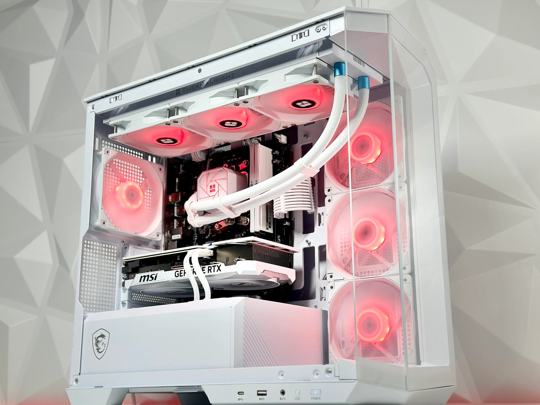 🌨️⛄90° N||Liquid Cooled Gaming PC🌨️Nvidia RTX 4070 Ti 12GB🌨️AMD Ryzen 5 7600🌨️32GB DDR5🌨️1TB NVME