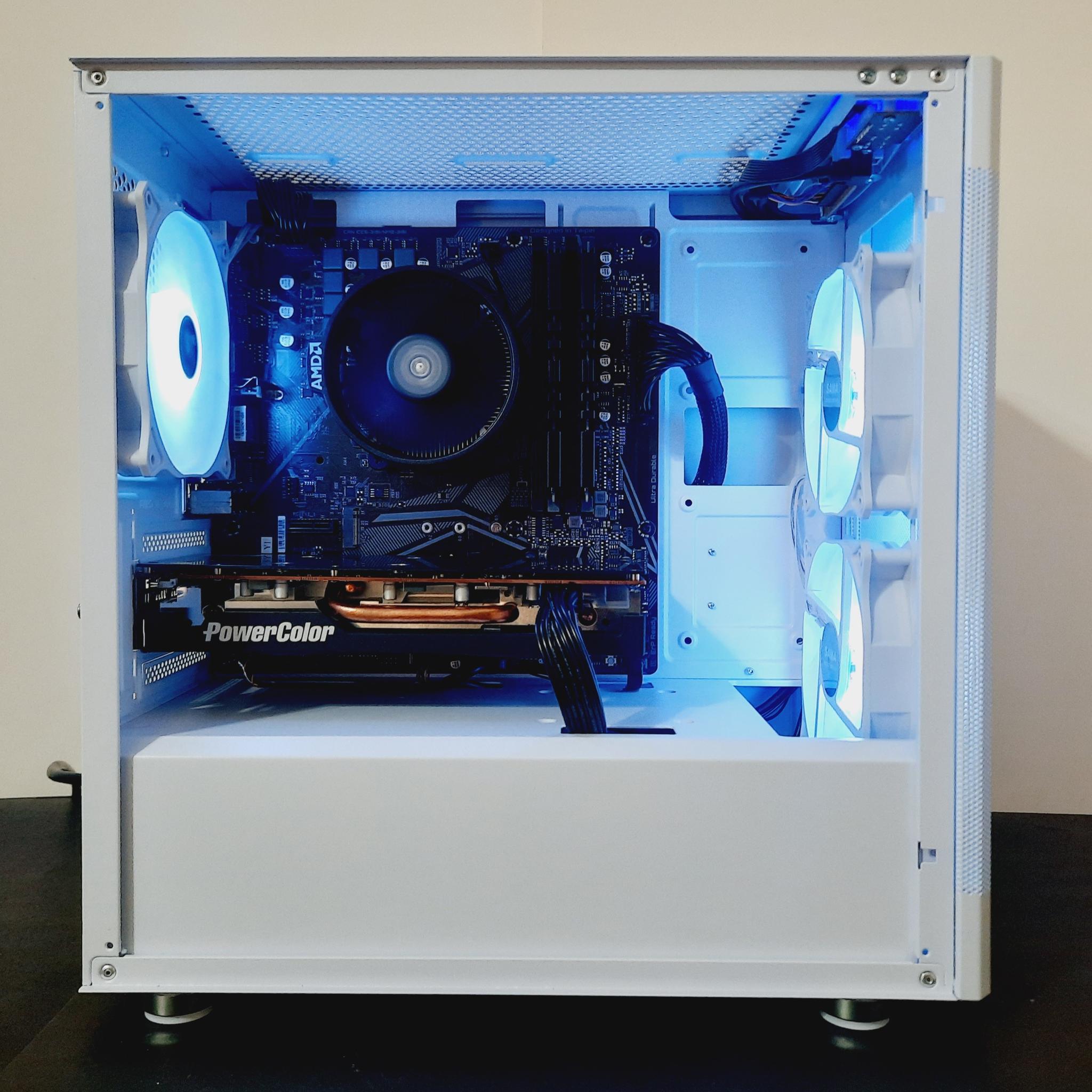 ⚡Best Value White Gaming PC - Ryzen 3 3100 ● 16GB RAM ● 1TB SSD - AMD RX 5600 XT 6GB