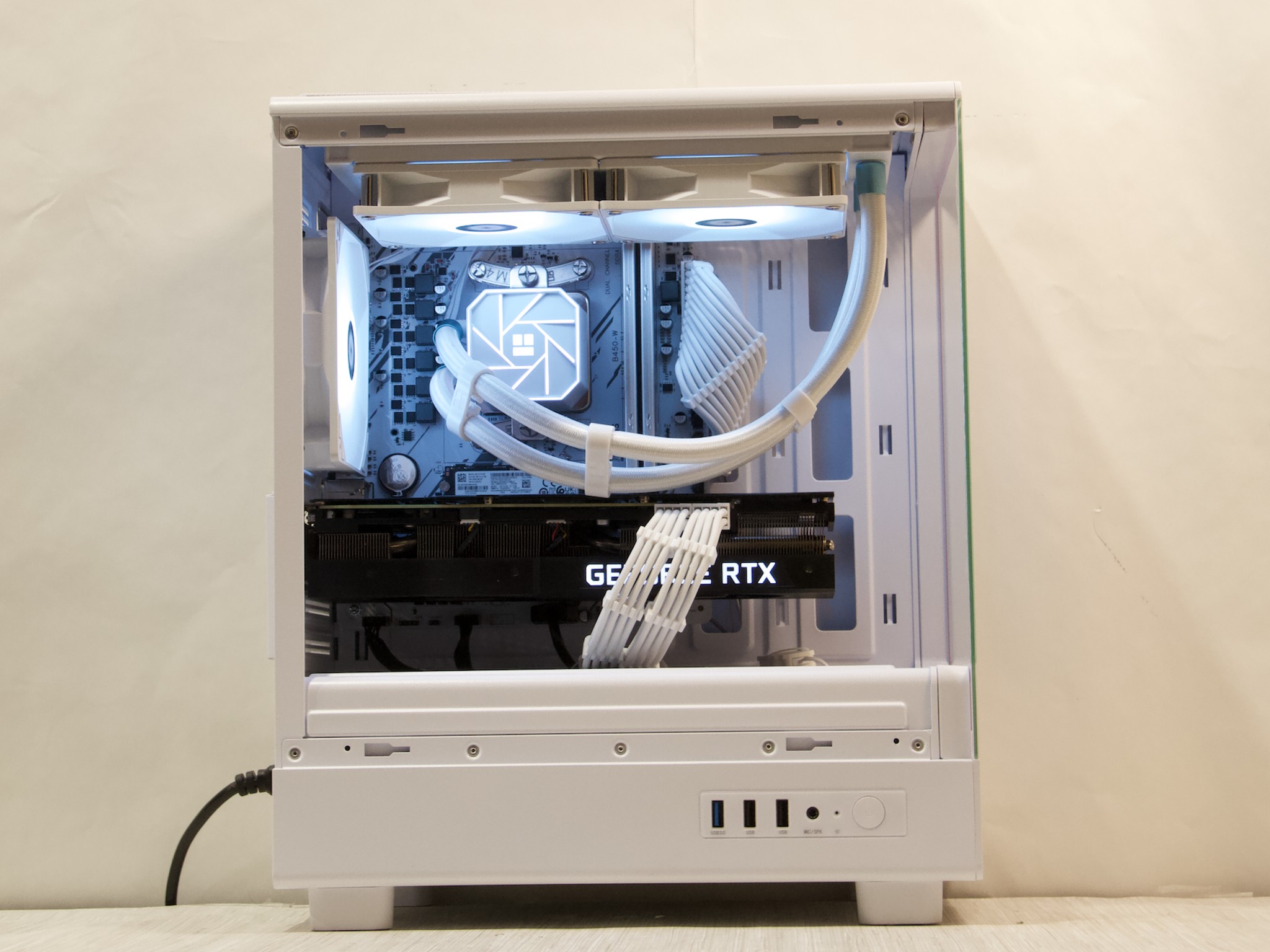 RTX 3080, Ryzen 7 5700X, 32GB DDR4, 1TB NVMe SSD, WiFi - Liquid Cooled Gaming PC