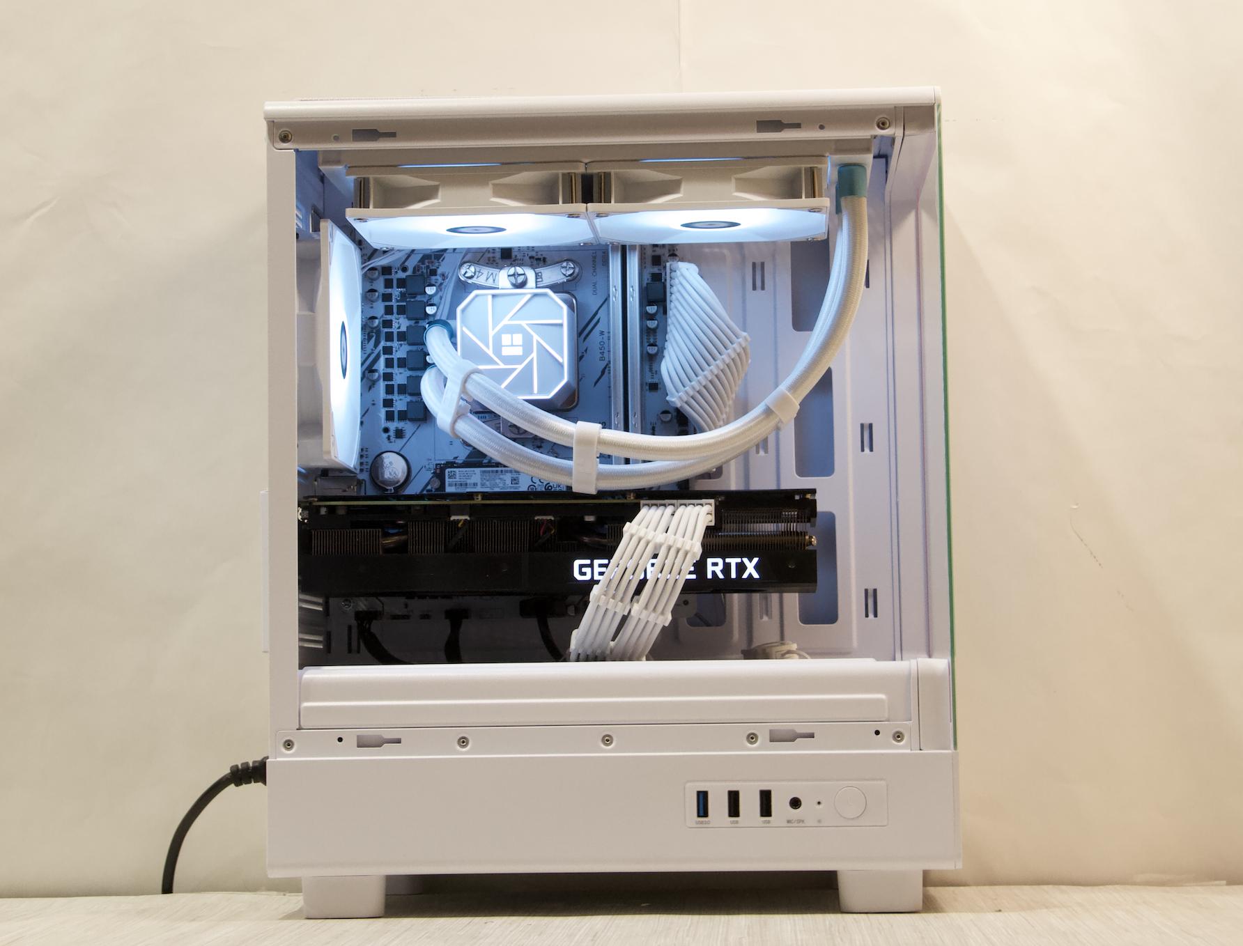 RTX 3080, Ryzen 7 5700X, 32GB DDR4, 1TB NVMe SSD, WiFi - Liquid Cooled Gaming PC