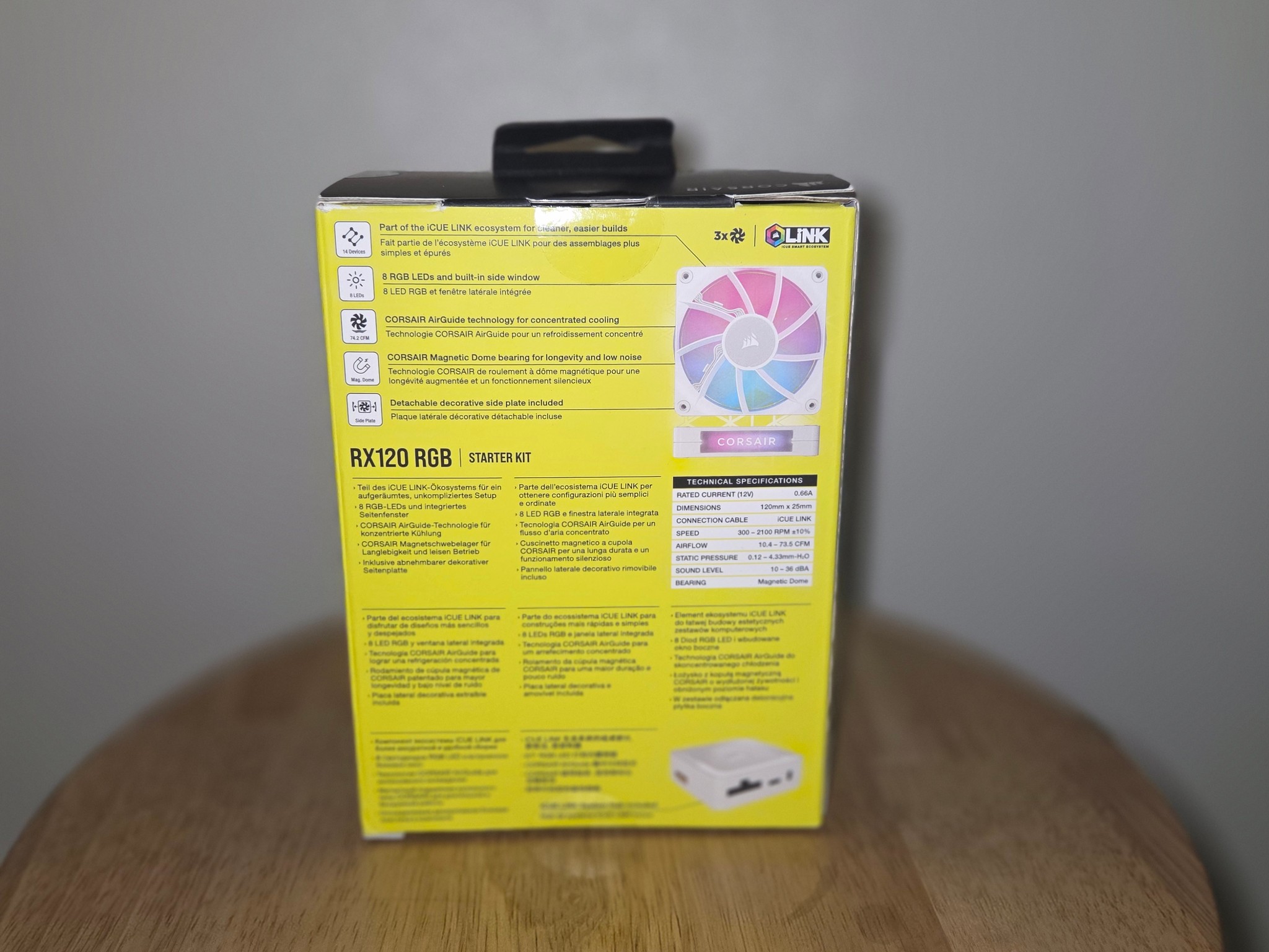 Corsair iCUE LINK RX120 RGB White Triple Fan Starter Kit - Open Box / Never Used