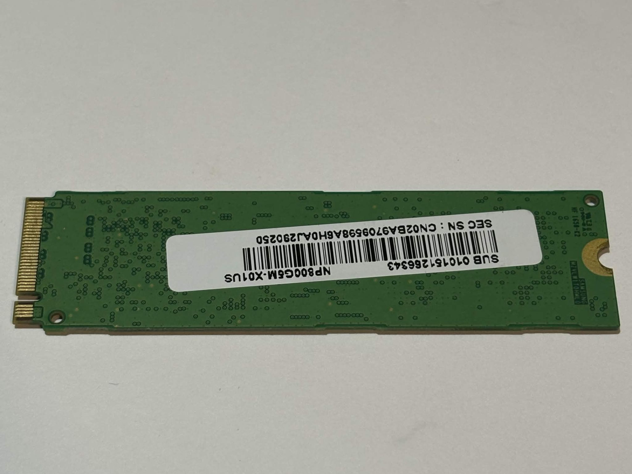 Samsung PM961 128GB NVMe M.2 SSD 91% Health