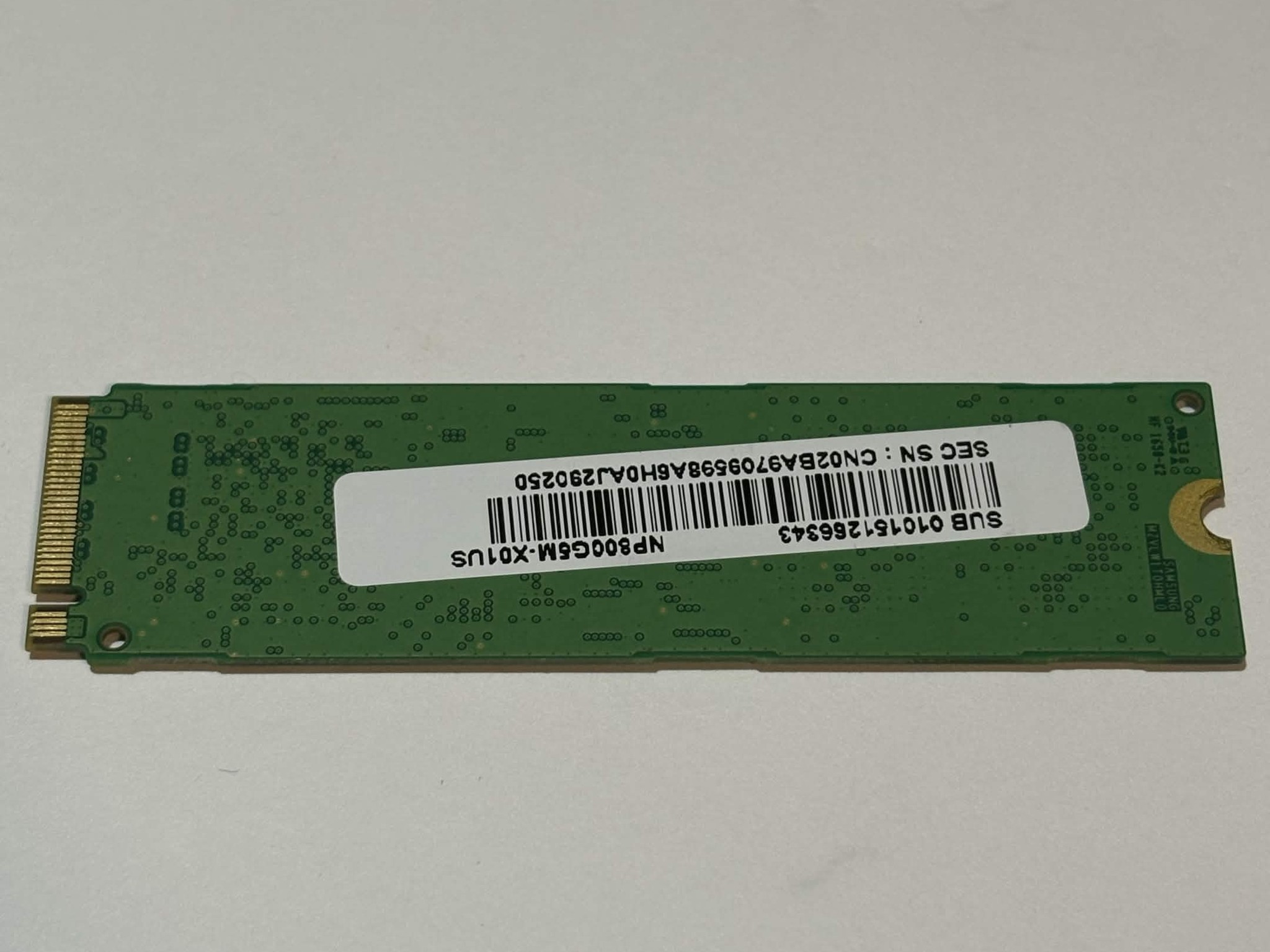 Samsung PM961 128GB NVMe M.2 SSD 91% Health