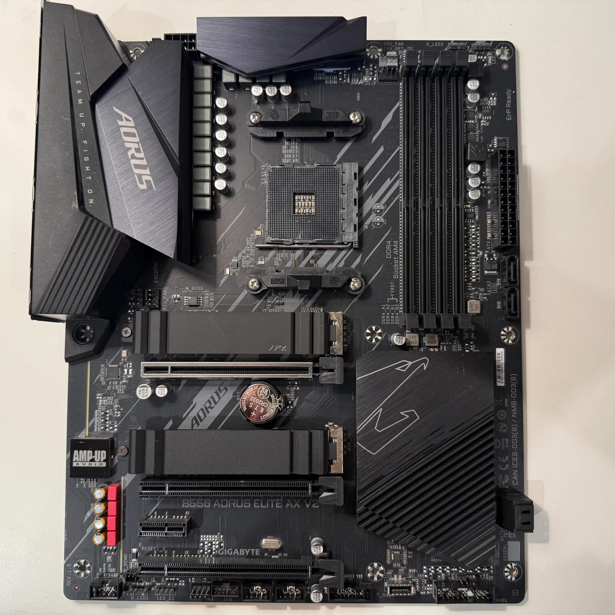 Gigabyte B550 Aorus Elite AX V2 | Wifi | Ships in Anti-Static bag and Original Box |