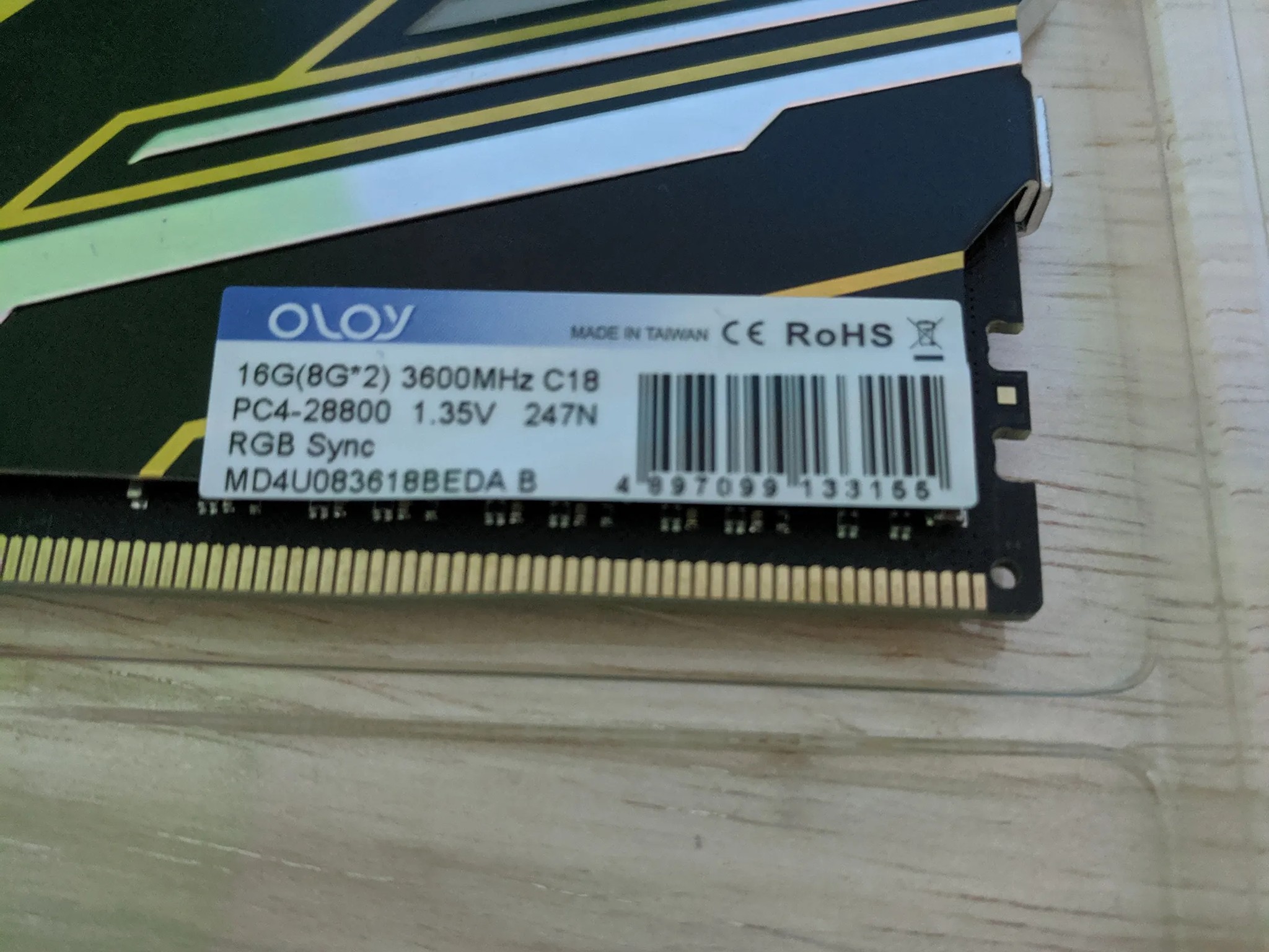 OLOy Warhawk 16GB DDR4-3600 CL18 Ram Kit