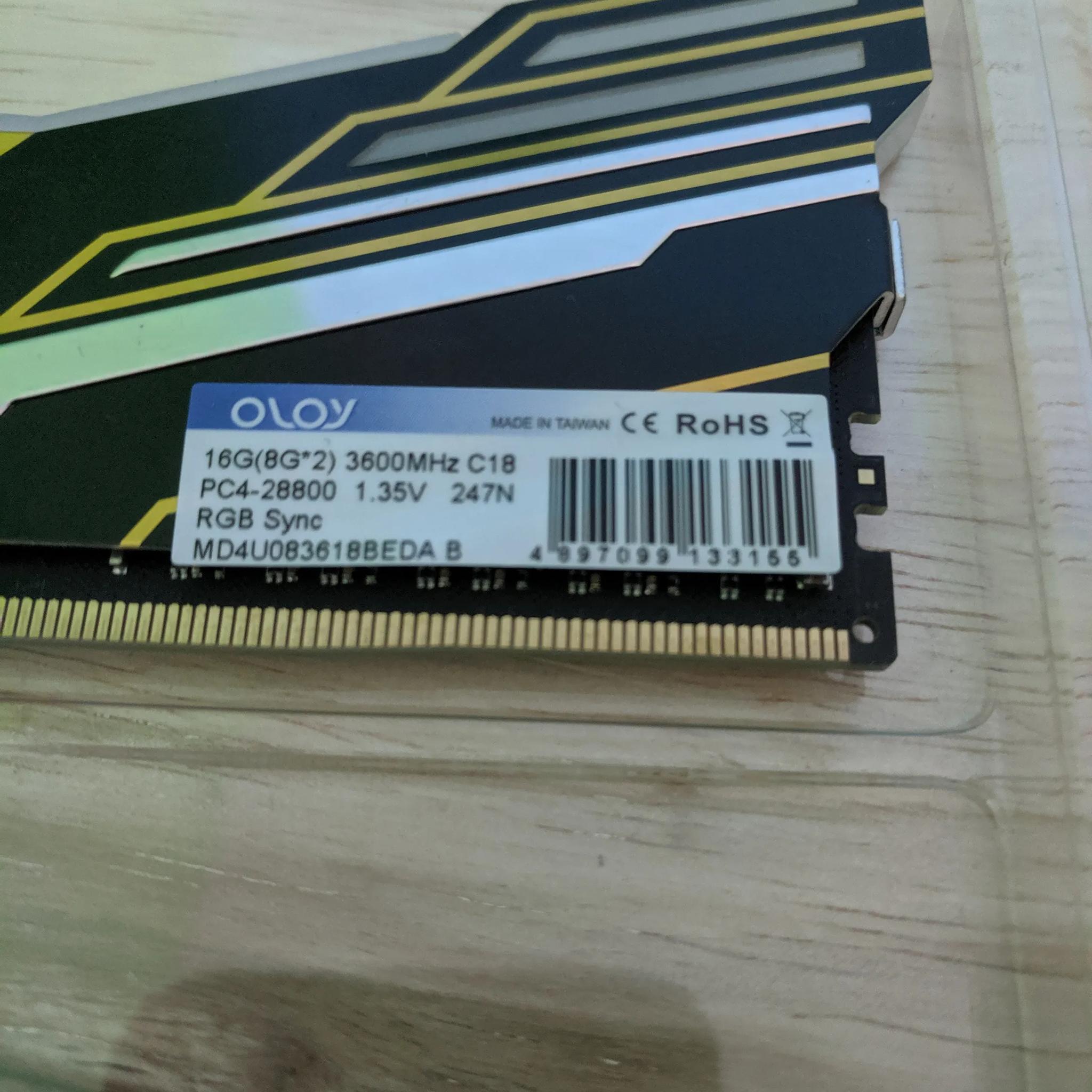 OLOy Warhawk 16GB DDR4-3600 CL18 Ram Kit