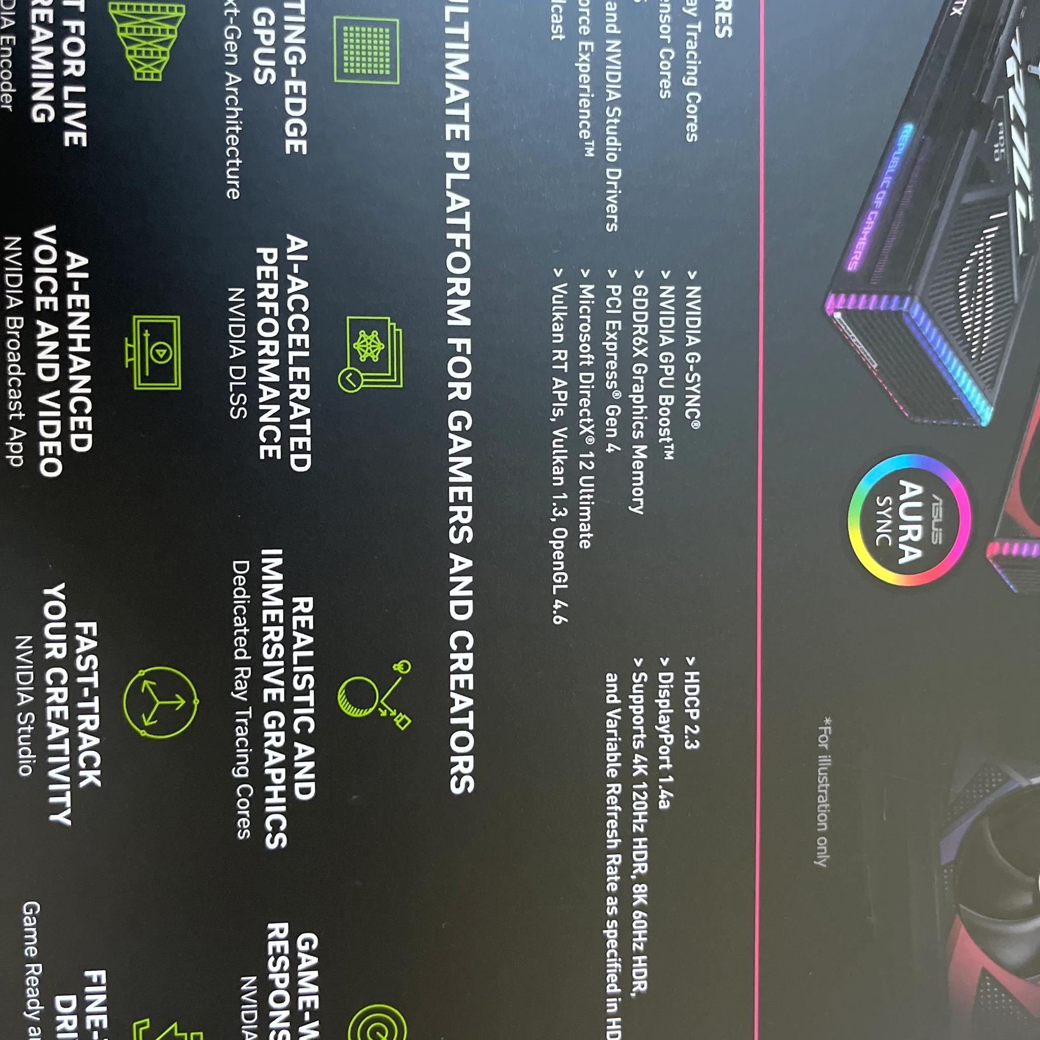 ASUS ROG Strix 4080 OC Gaming GPU – Like New - Ready to ship