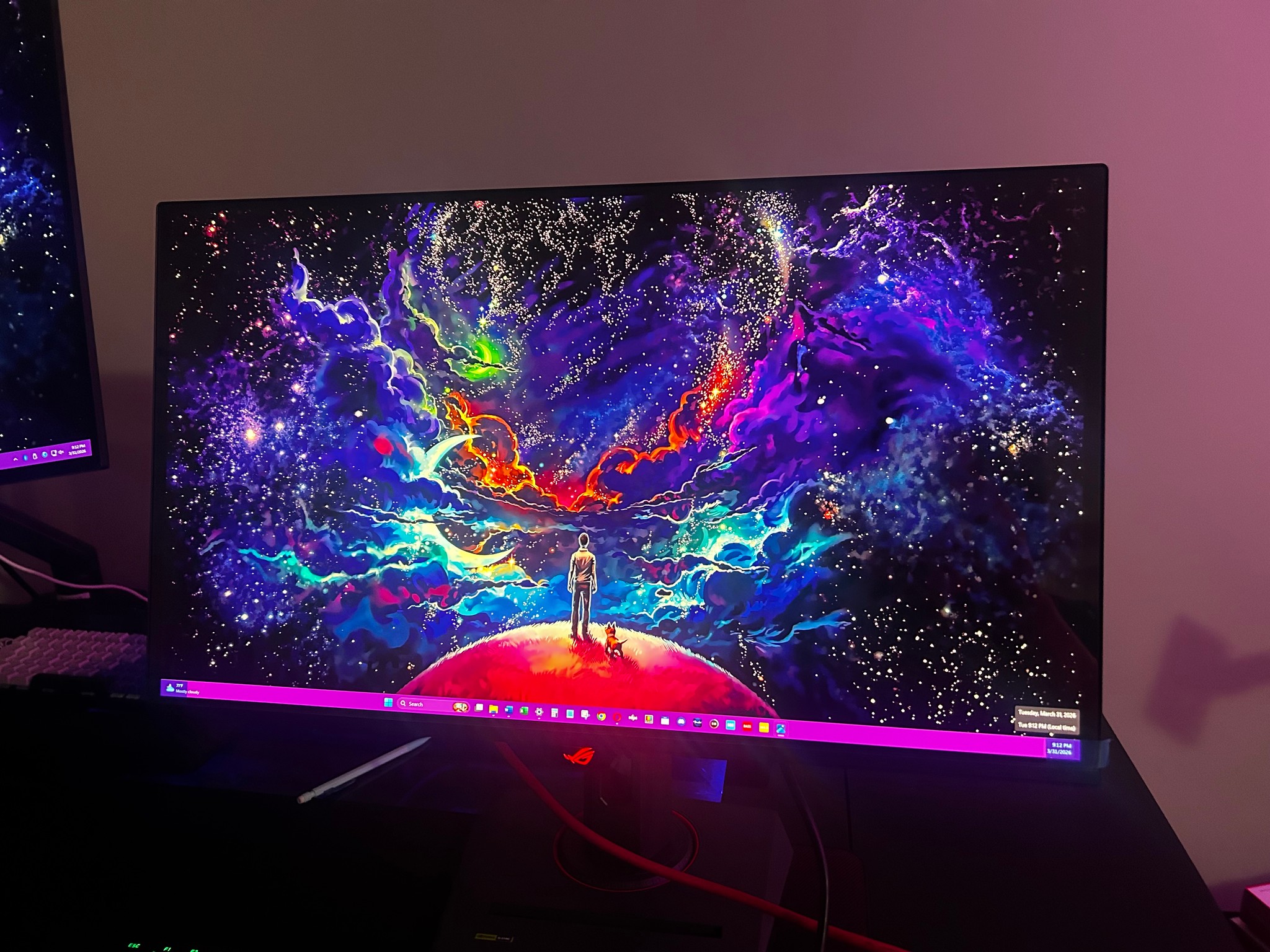 ASUS 4K QD-OLED 27" (240hz Refresh Rate)(3840x2160) Gaming Monitor (PG27UCDM) (Less Than 3days Used)