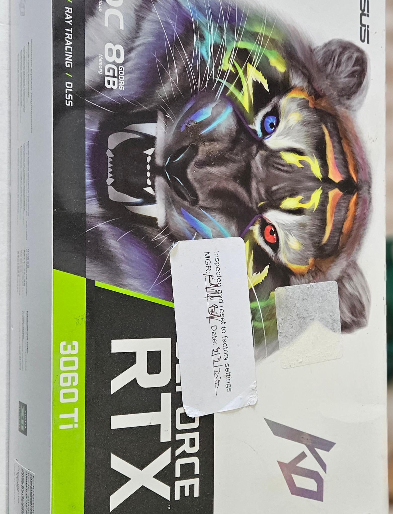 ASUS KO GAMING OC V2 GeForce RTX 3060 Ti LHR