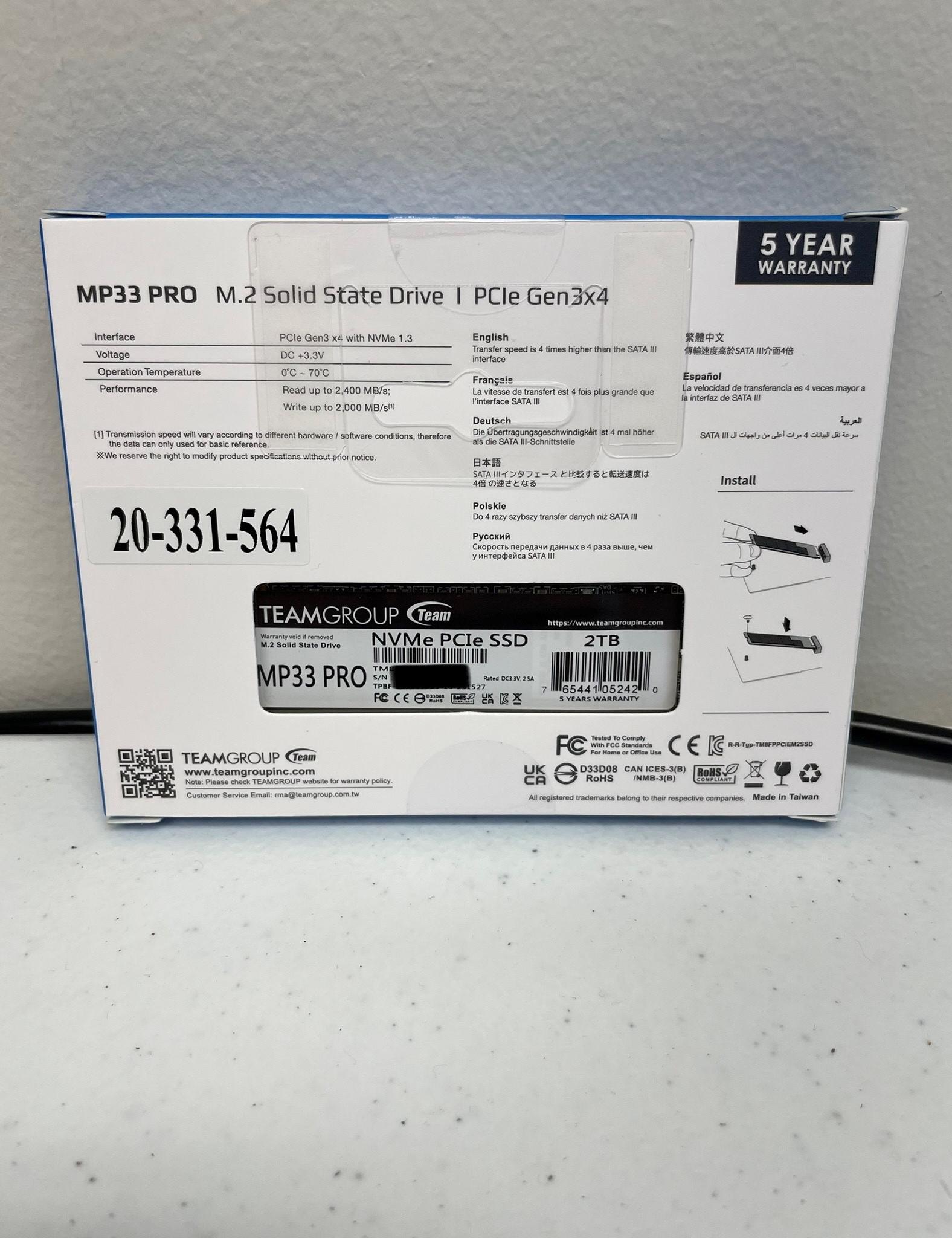 NEW TeamGroup 2TB MP33 PRO