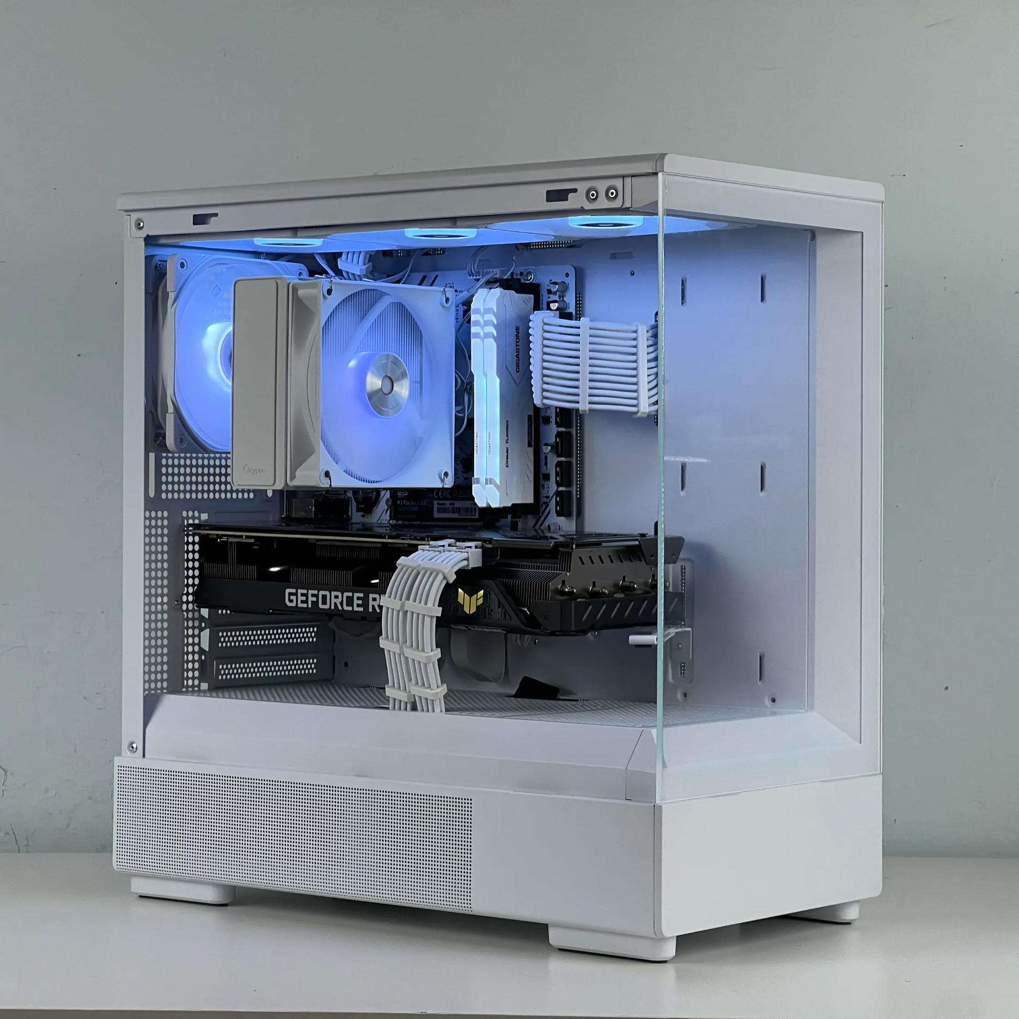 Clean White Gaming PC | RTX 3070 | Ryzen 5 5600G | 1TB SSD | 32GB RAM