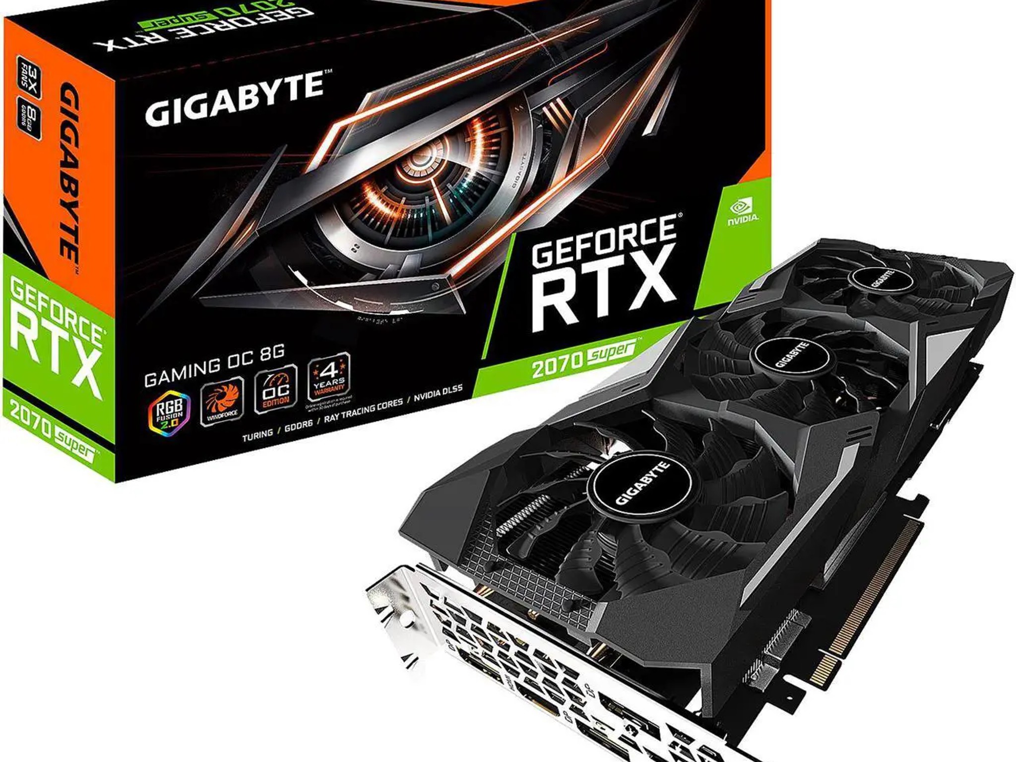 NVIDIA GIGABYTE GeForce RTX 2070 Super GAMING OC Triple Fan 8 GB 3.0 Graphics Card
