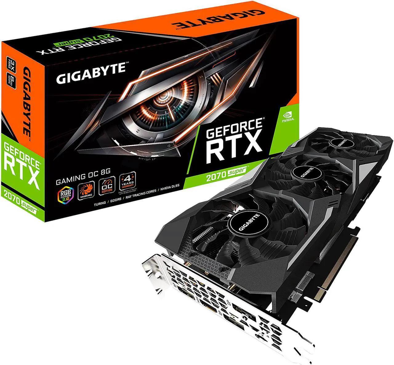 NVIDIA GIGABYTE GeForce RTX 2070 Super GAMING OC Triple Fan 8 GB 3.0 Graphics Card