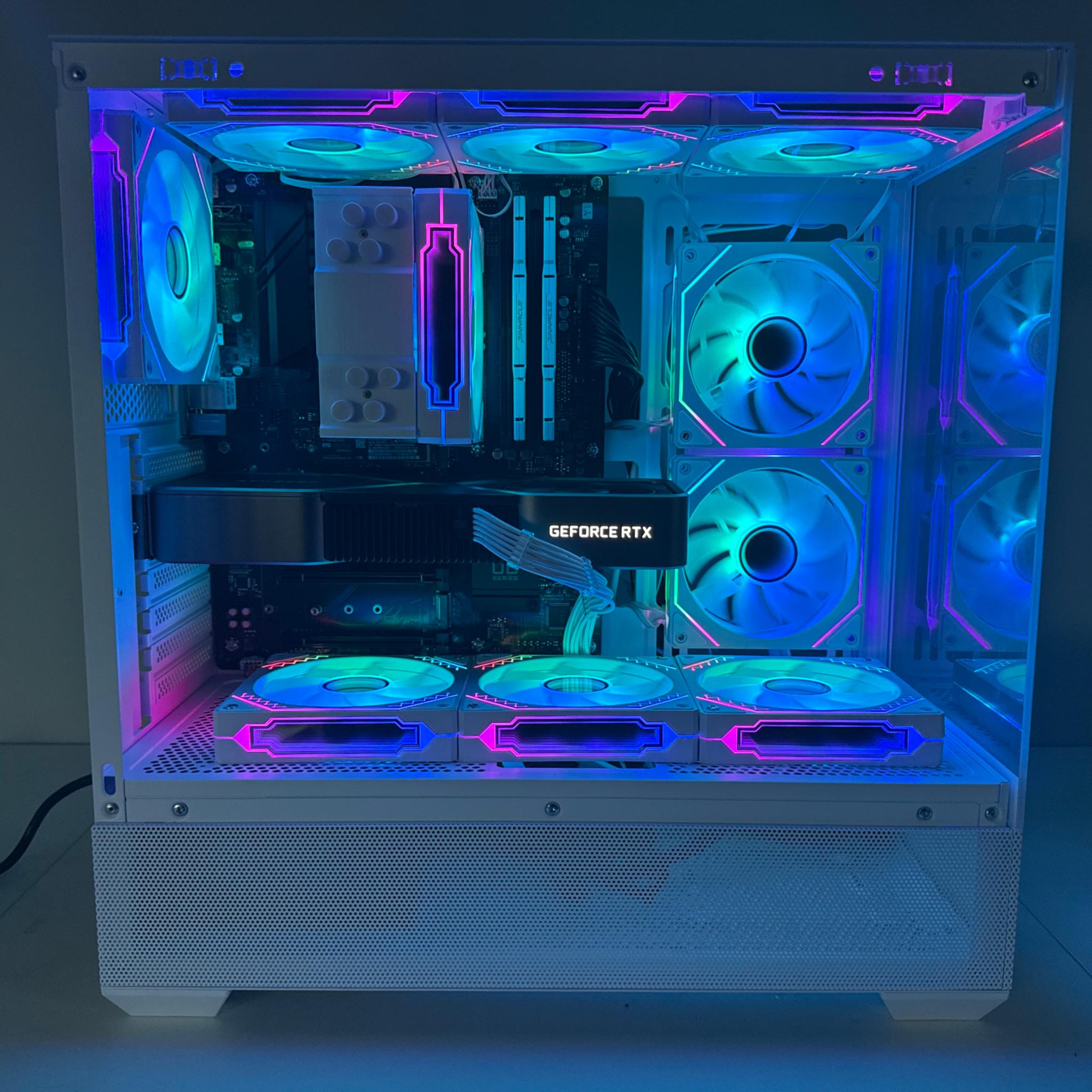 White RTX 3080 Gaming PC (Ryzen 7 5700 X3d)