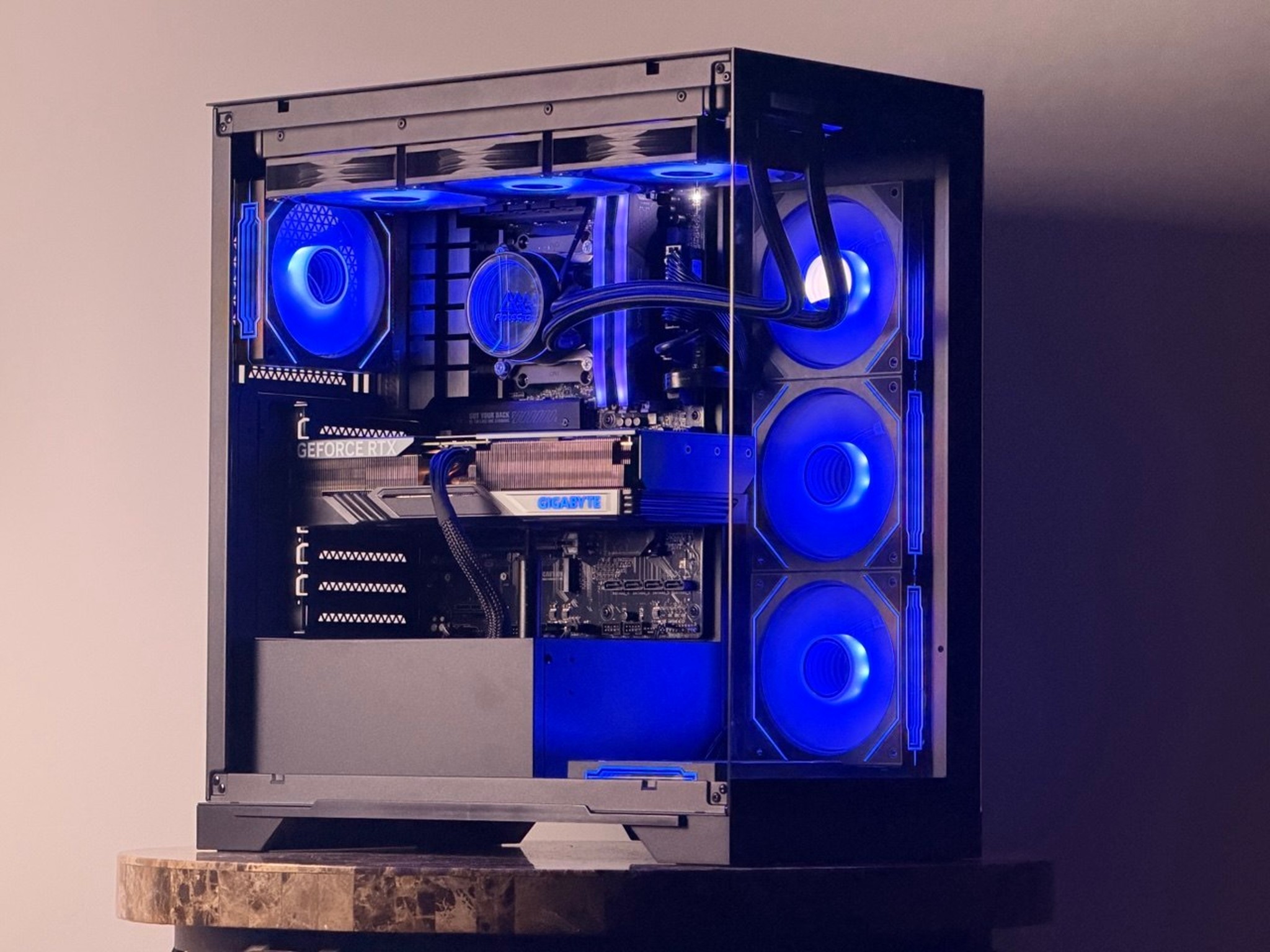 FREE SHIP 🖤🌈 Black RGB Gaming PC | RTX 4070 Ti Super 16 GB | Ryzen 7 7700 | 1TB SSD | 32 GB DDR5