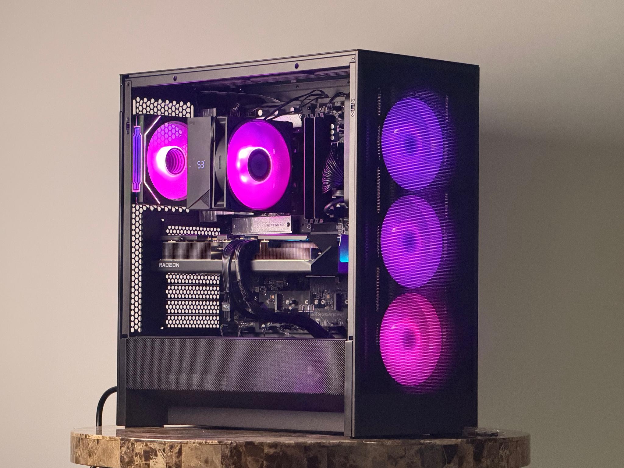 FREE SHIP 🖤🌈 BLK RGB Gaming PC | RX 9070 XT | Core 5 Ultra 250K Plus | 1 TB NVME | 32 GB DDR5 🌈🖤