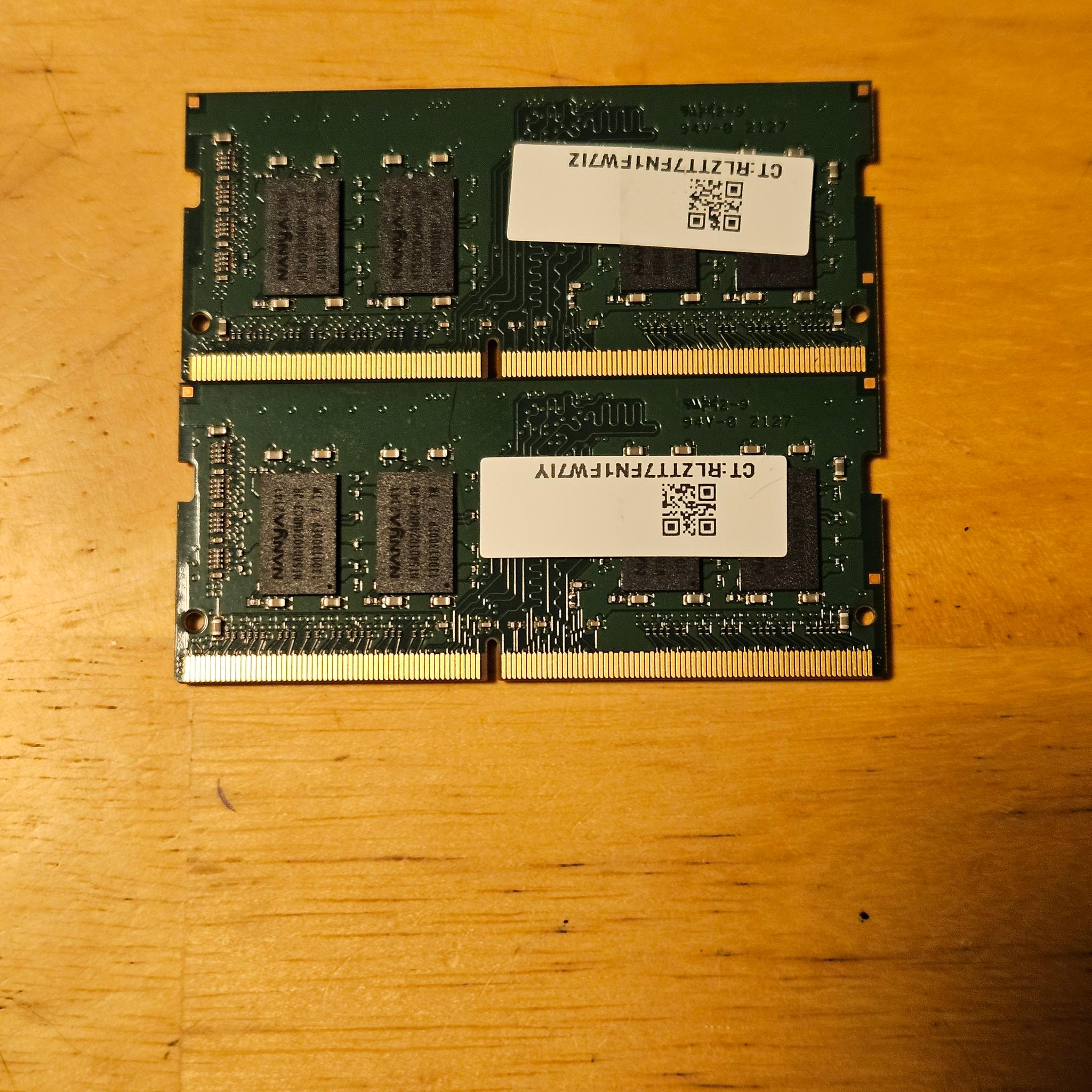 16GB ( 2x16 ) Nanya DDR 4 SO-DIMM Laptop Ram