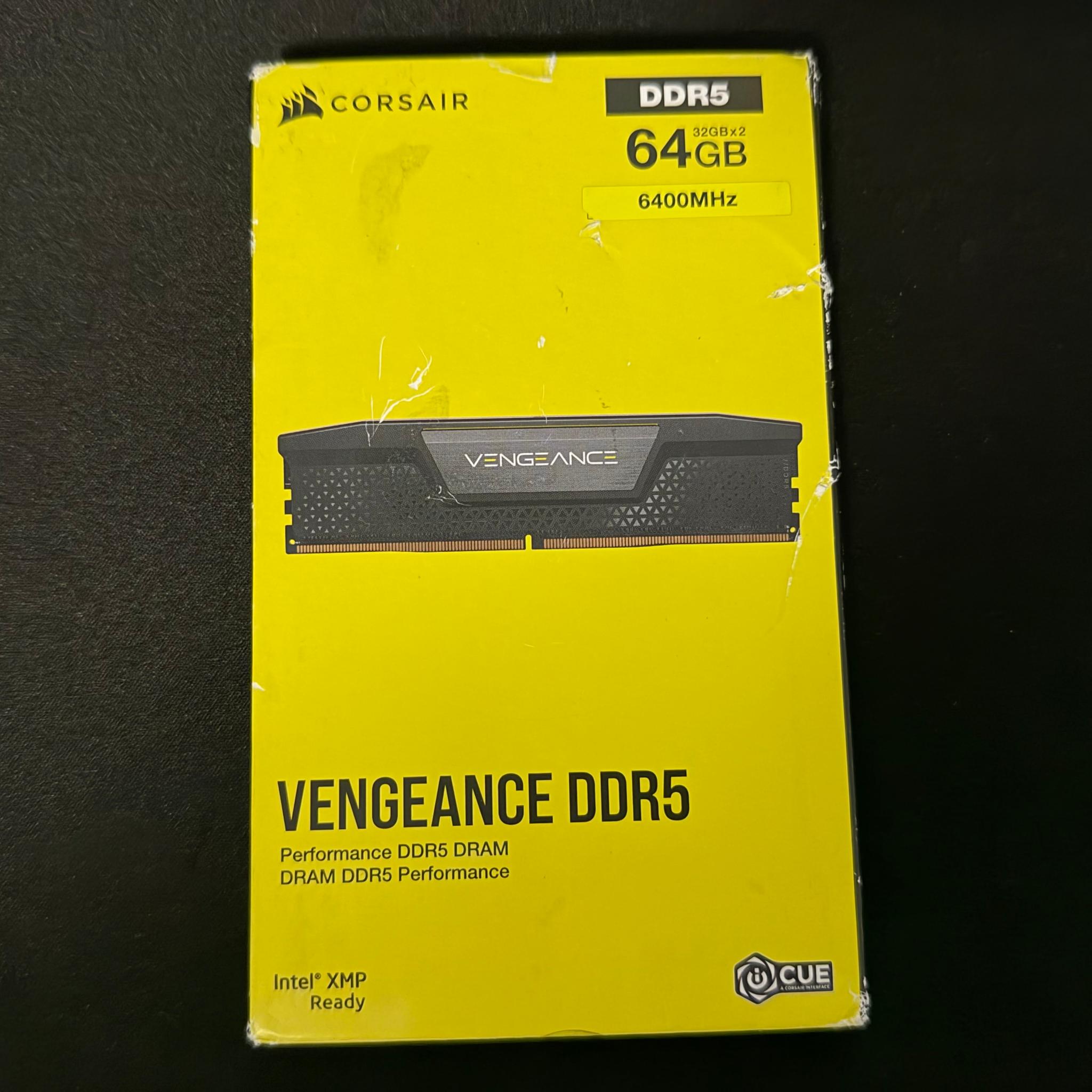 Corsair Vengeance DDR5 64GB (2x32GB) 6400MHz