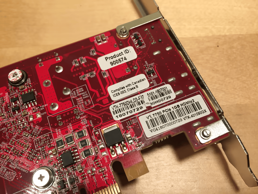 VisionTek HD 7550 1GB GPU | Dual HDMI, Mini-DP