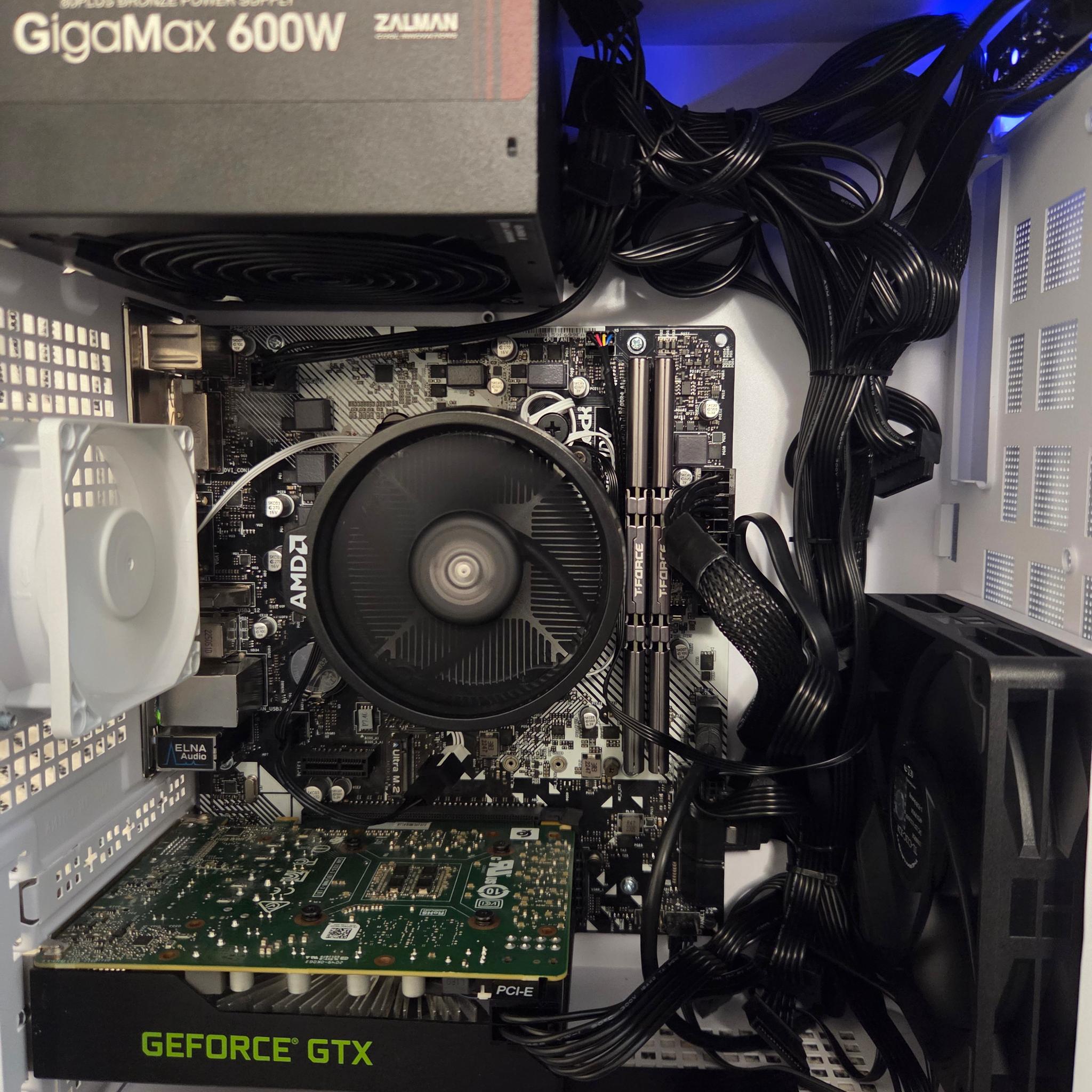 GeForce GTX 1660 Ti Custom Gaming PC - Ryzen 5 5500, 16GB RAM