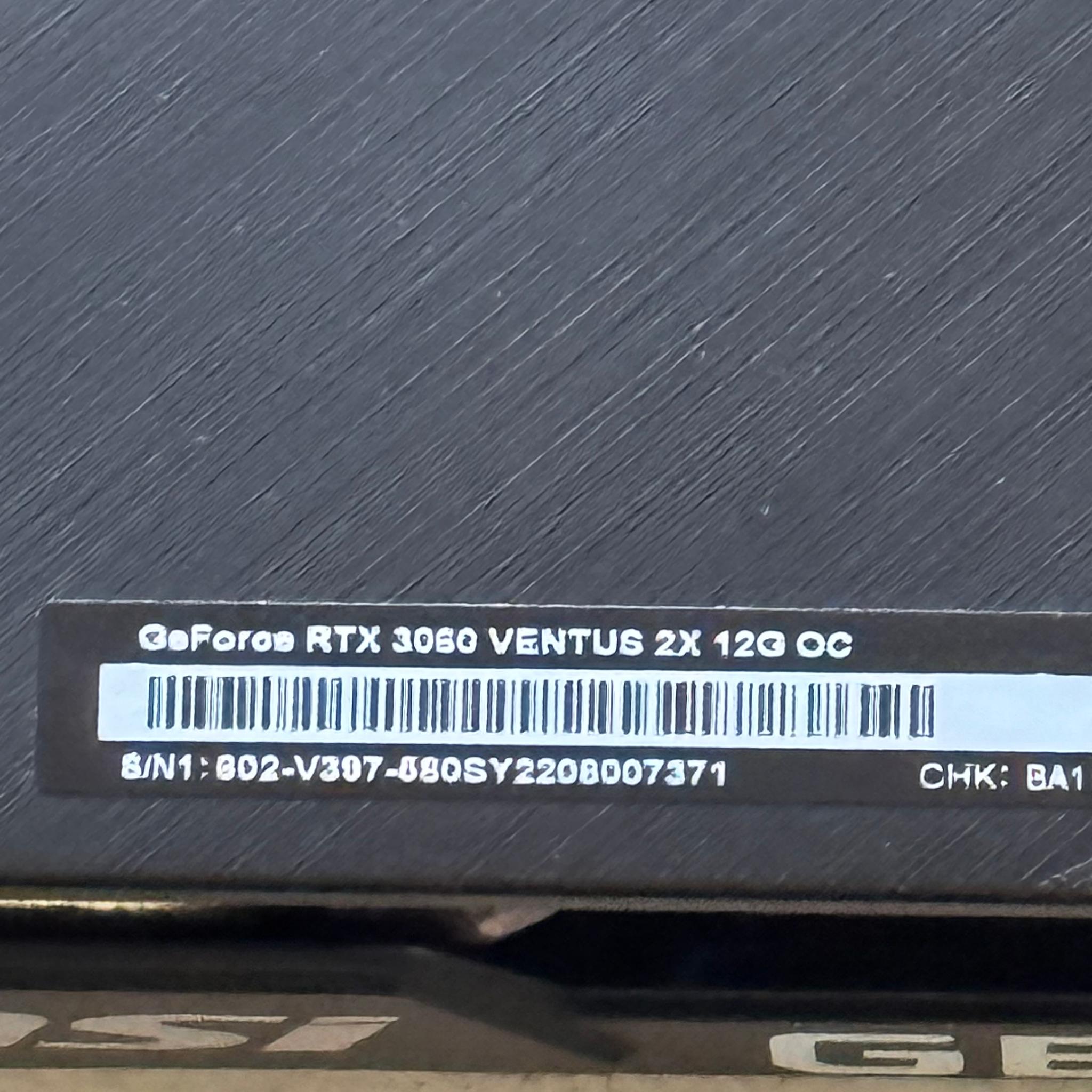 MSI NVIDIA GeForce RTX 3060 VENTUS 2X OC 12GB GDDR6 Graphics Card