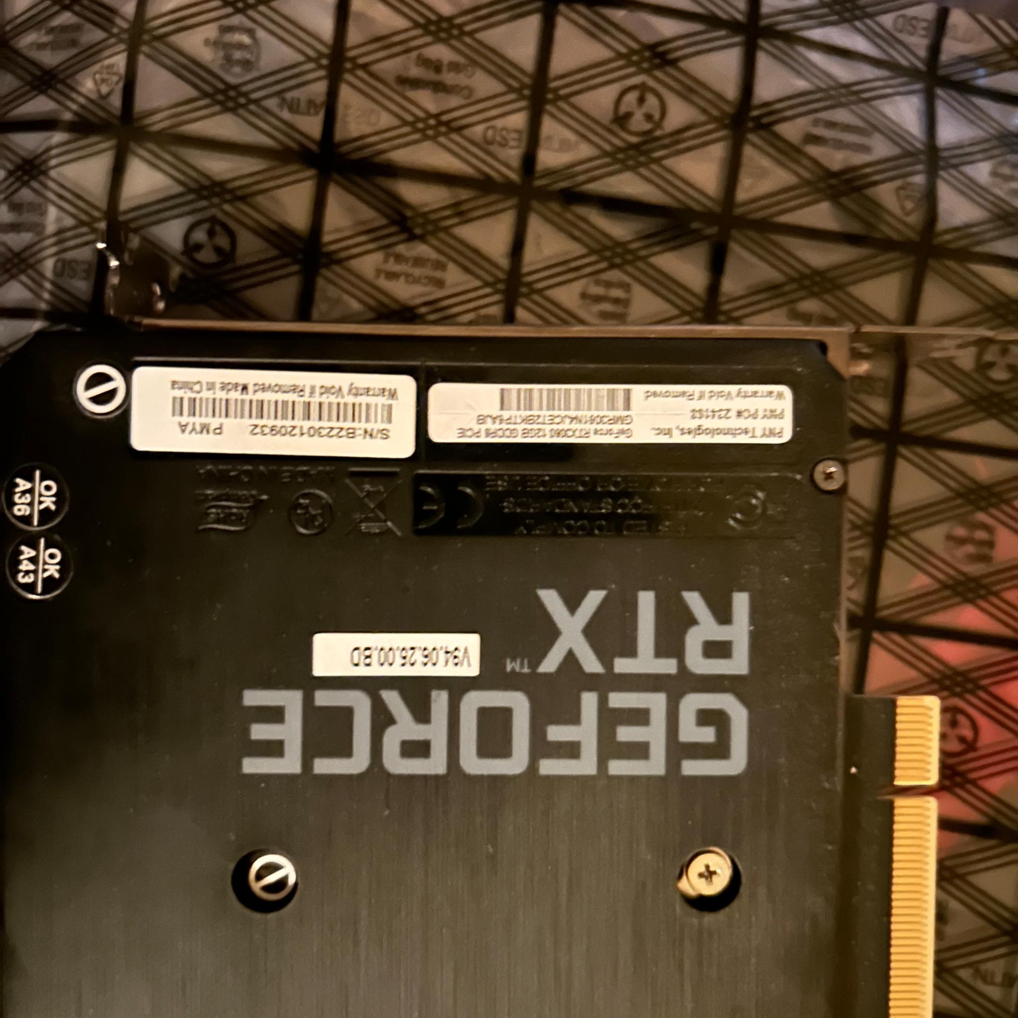 PNY XLR8 Geforce 3060 12 GB VRAM
