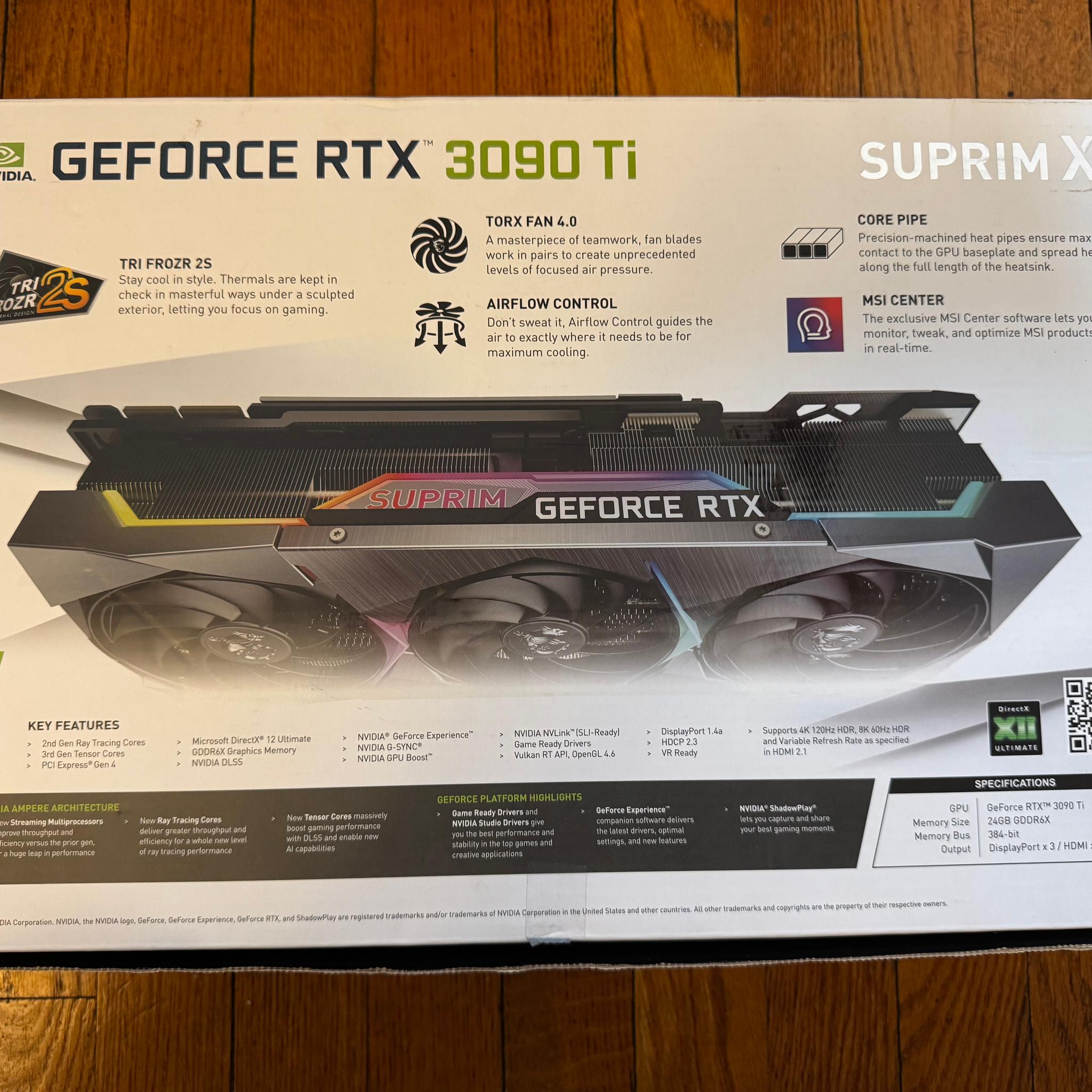 MSI GeForce RTX 3090 Ti SUPRIM 24G