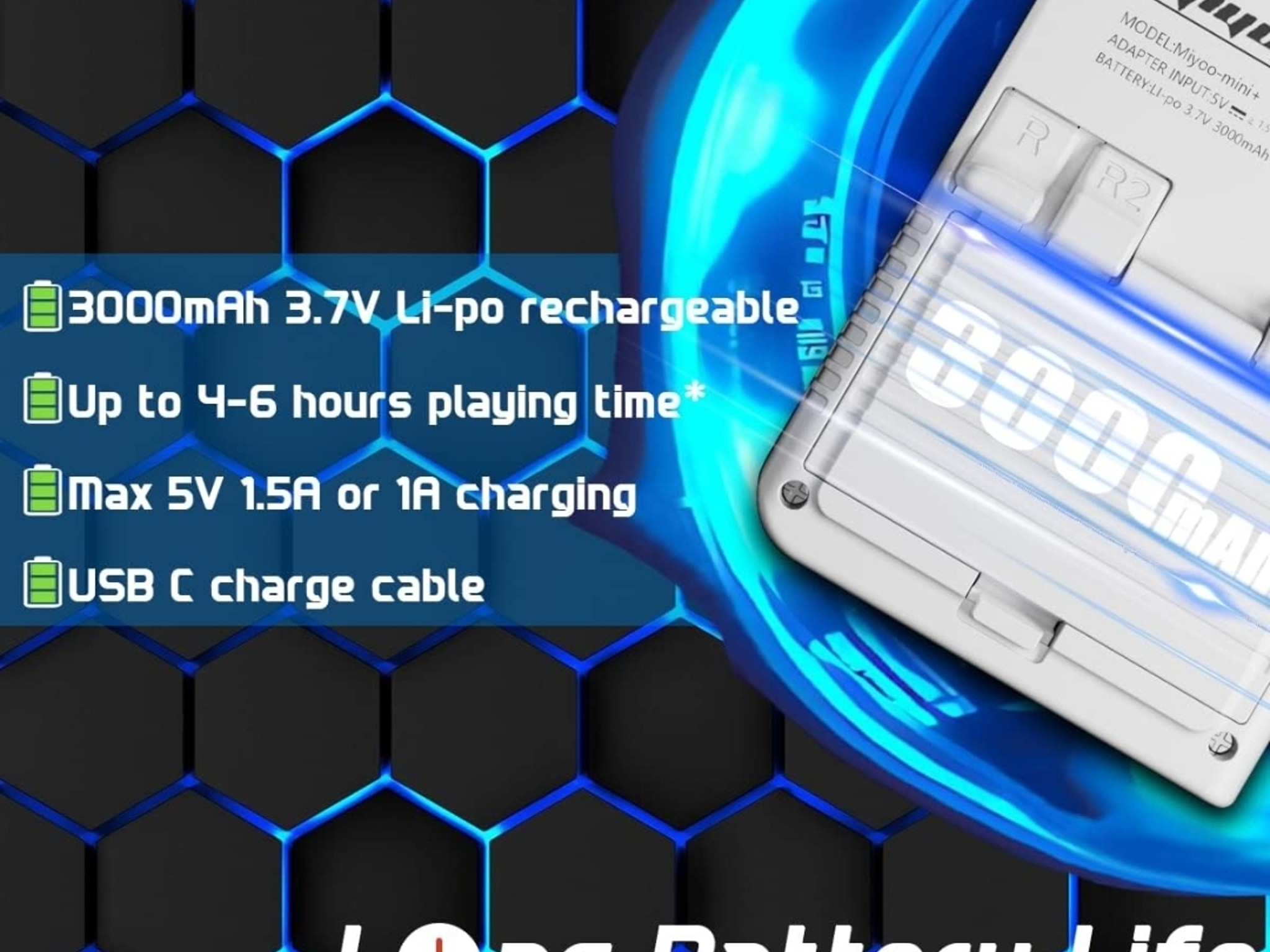 Miyoo Mini Plus Handheld Game Console 3.5-inch 640*480 IPS Screen 3000mAh