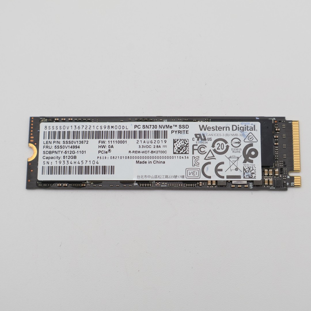 Western Digital PC SN730 512GB NVMe M.2 2280 SSD PCIe 3.0 - Tested