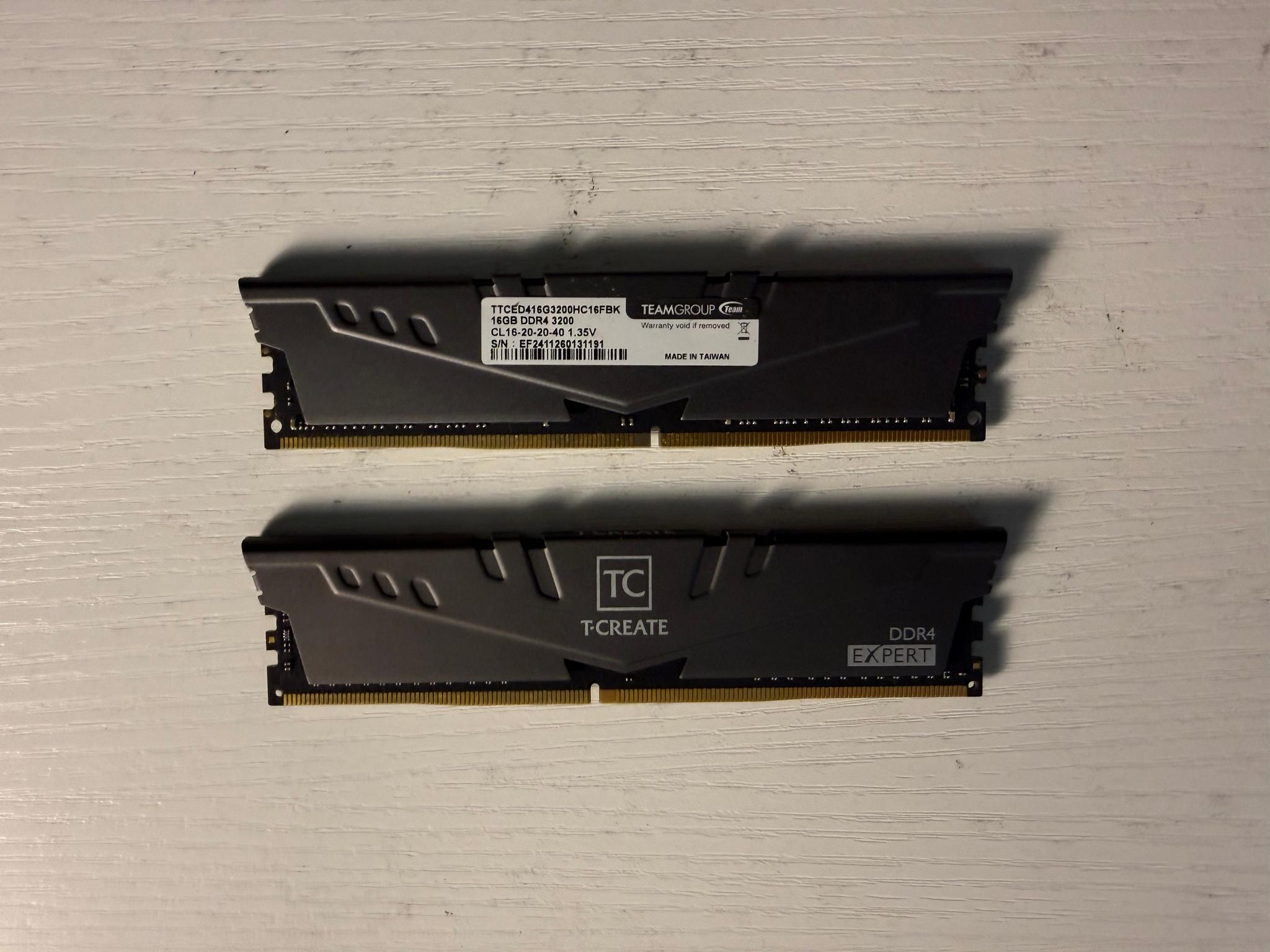 TEAMGROUP T-CREATE DDR4 MEMORY 32GB (2X16GB) 3200MHZ