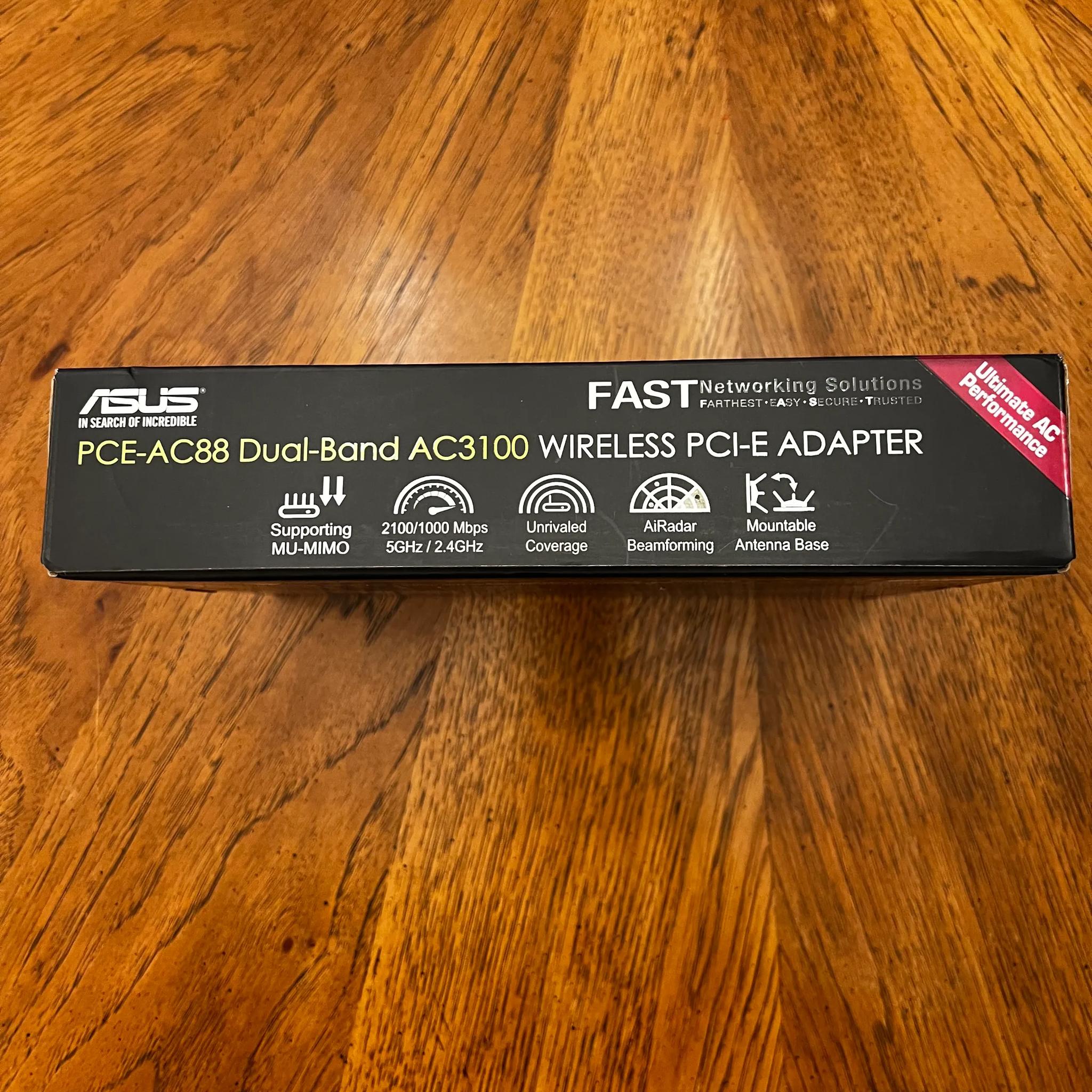 ASUS PCE-AC88 Dual-Band AC3100 Wireless PCI-E Adapter