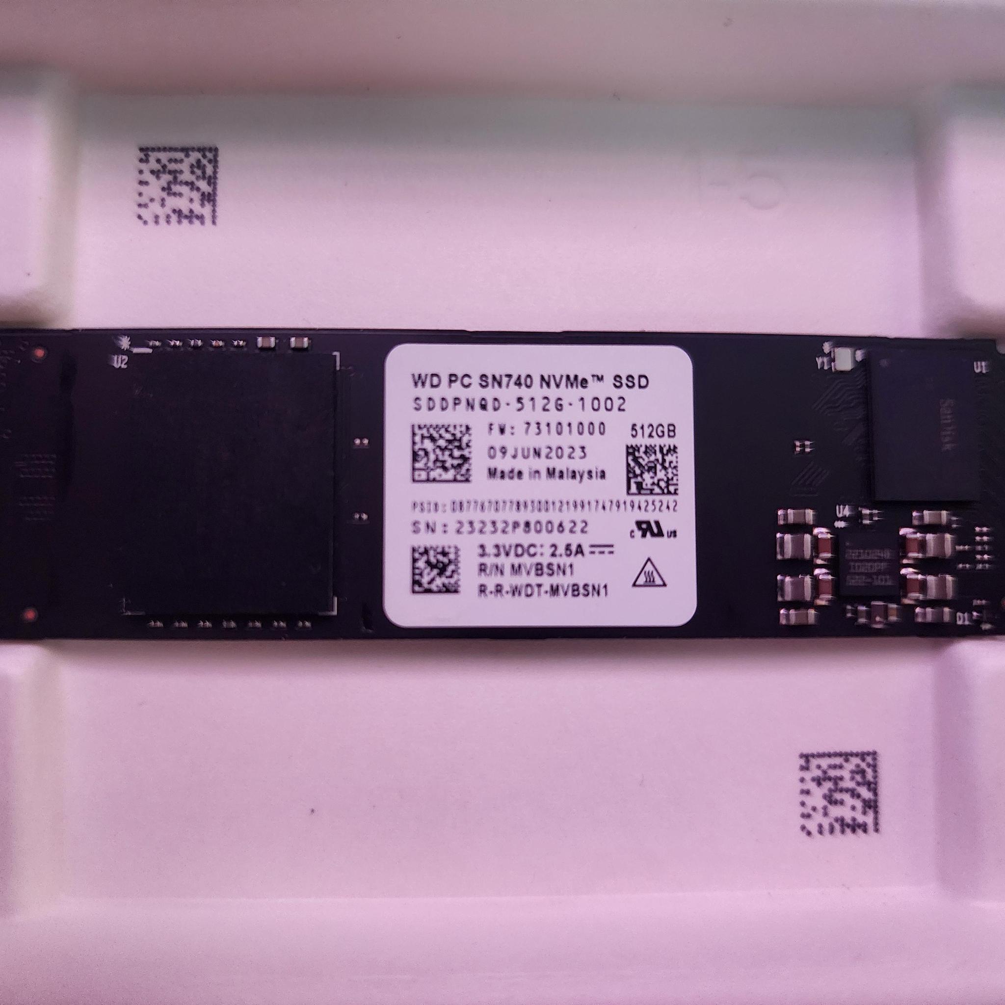 Western Digital PC SN740 Opal 512GB