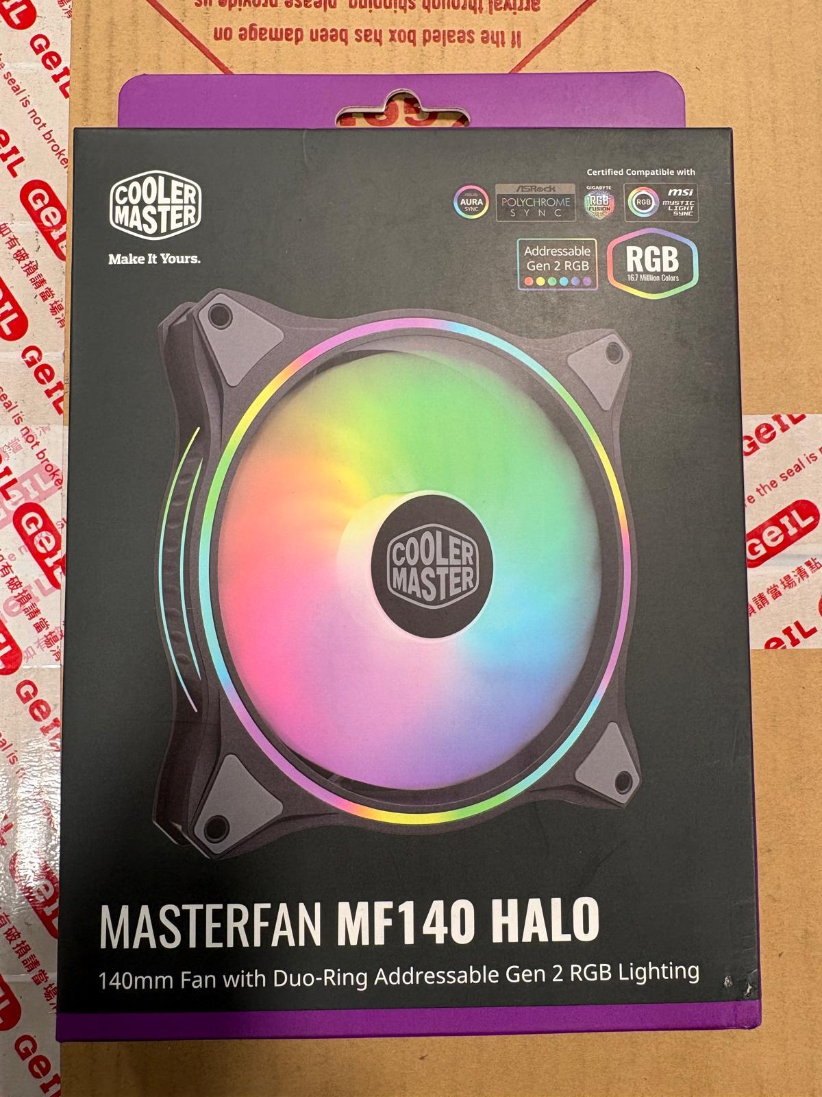 Brand In New In Box - FAN | Cooler Master 140mm Halo RGB Black