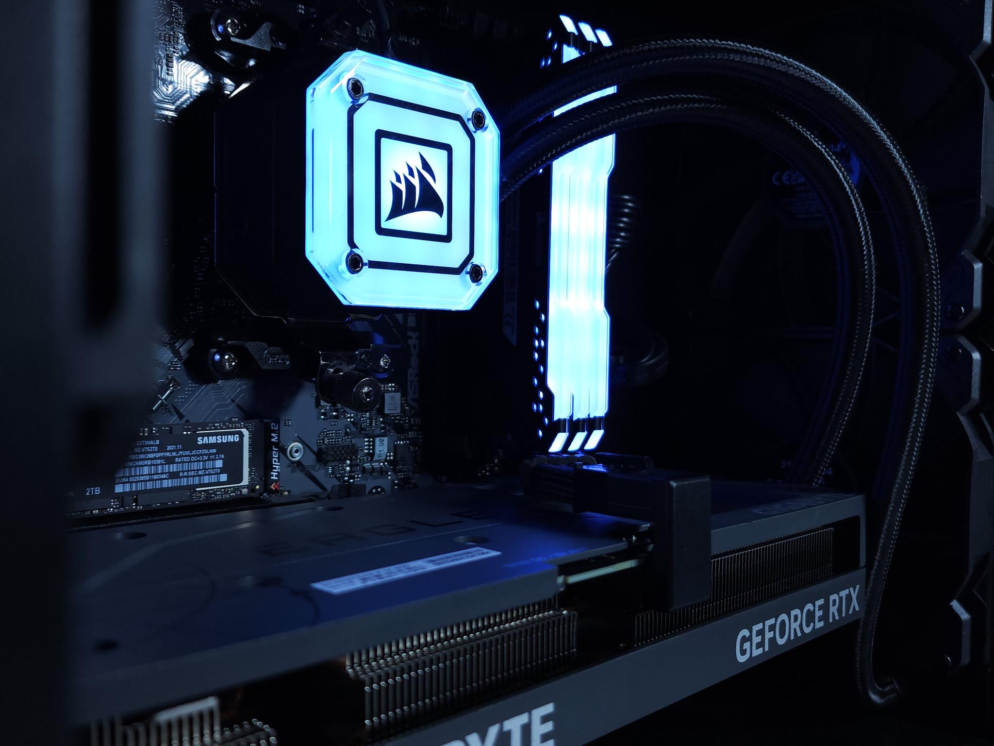 💙🖤RTX 4060Ti || Ryzen 7 5700X || 1TB NVMe || 24GB 3600MHz DDR4 || 1080p Gaming PC