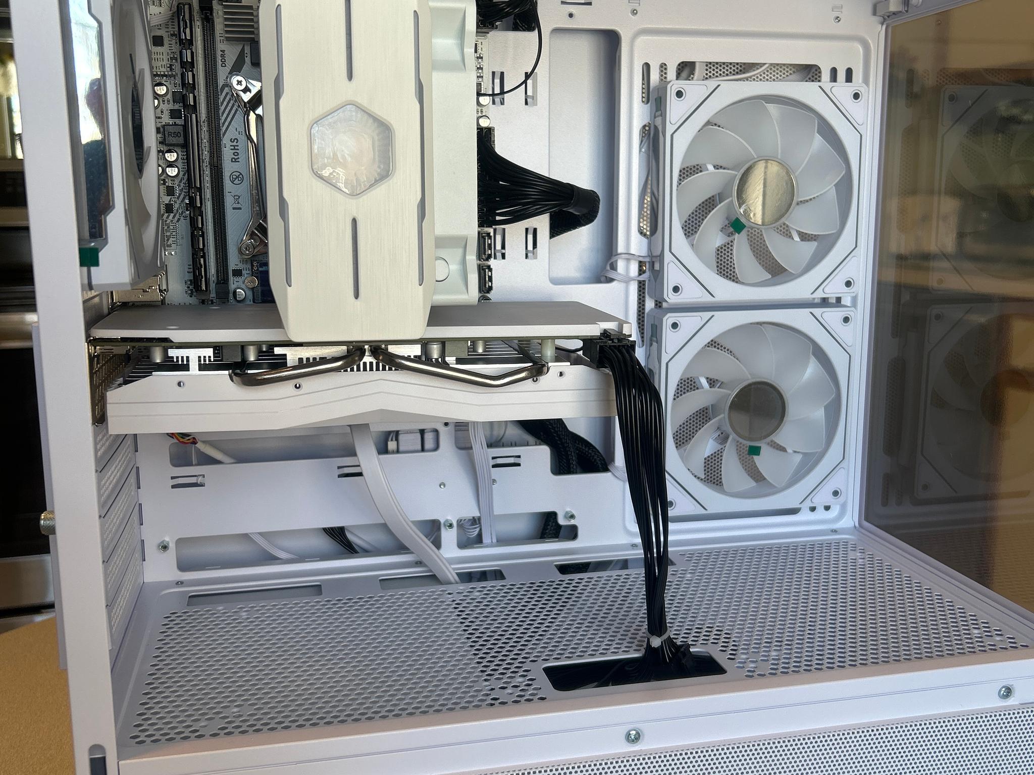 White gaming PC for beginners.
