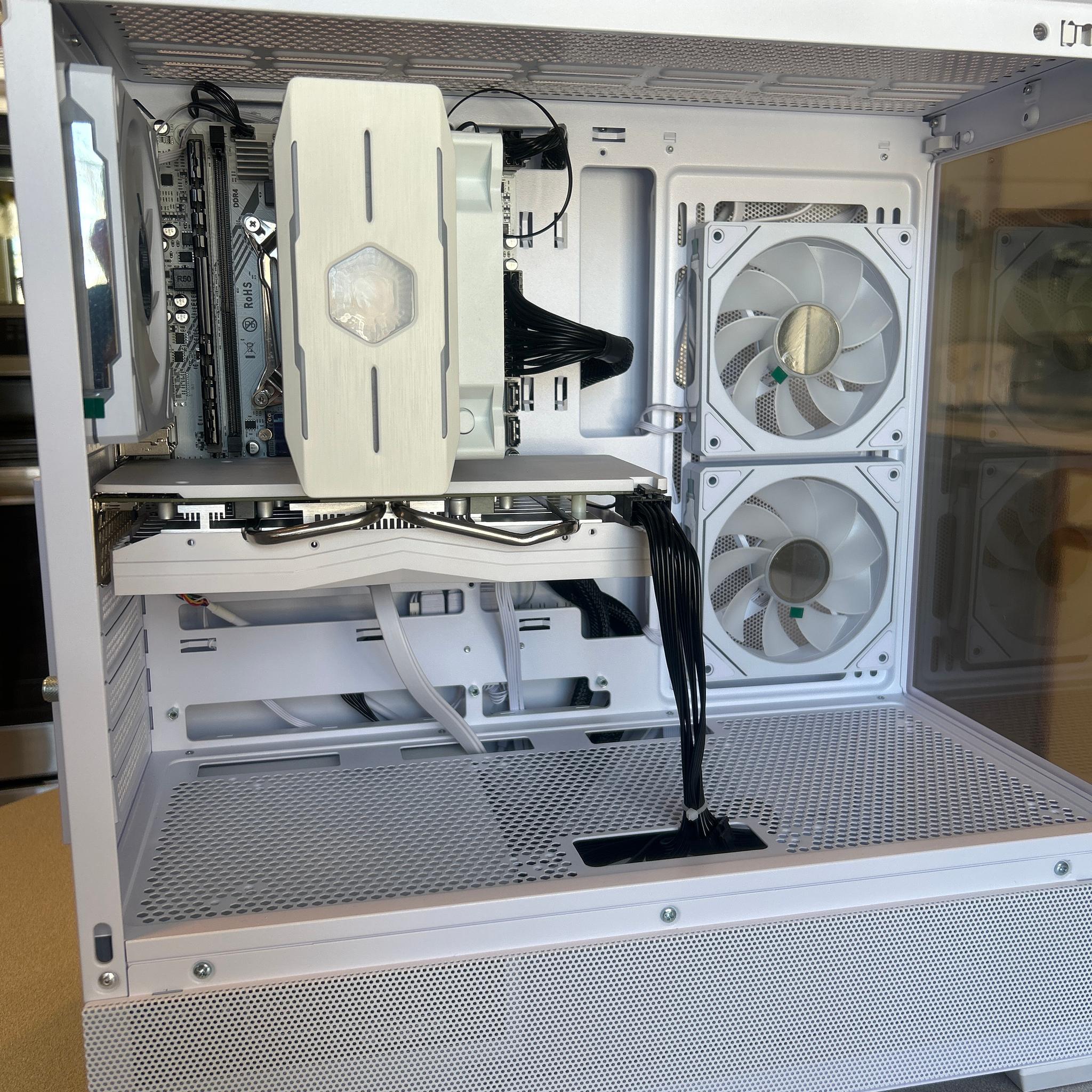 White gaming PC for beginners.