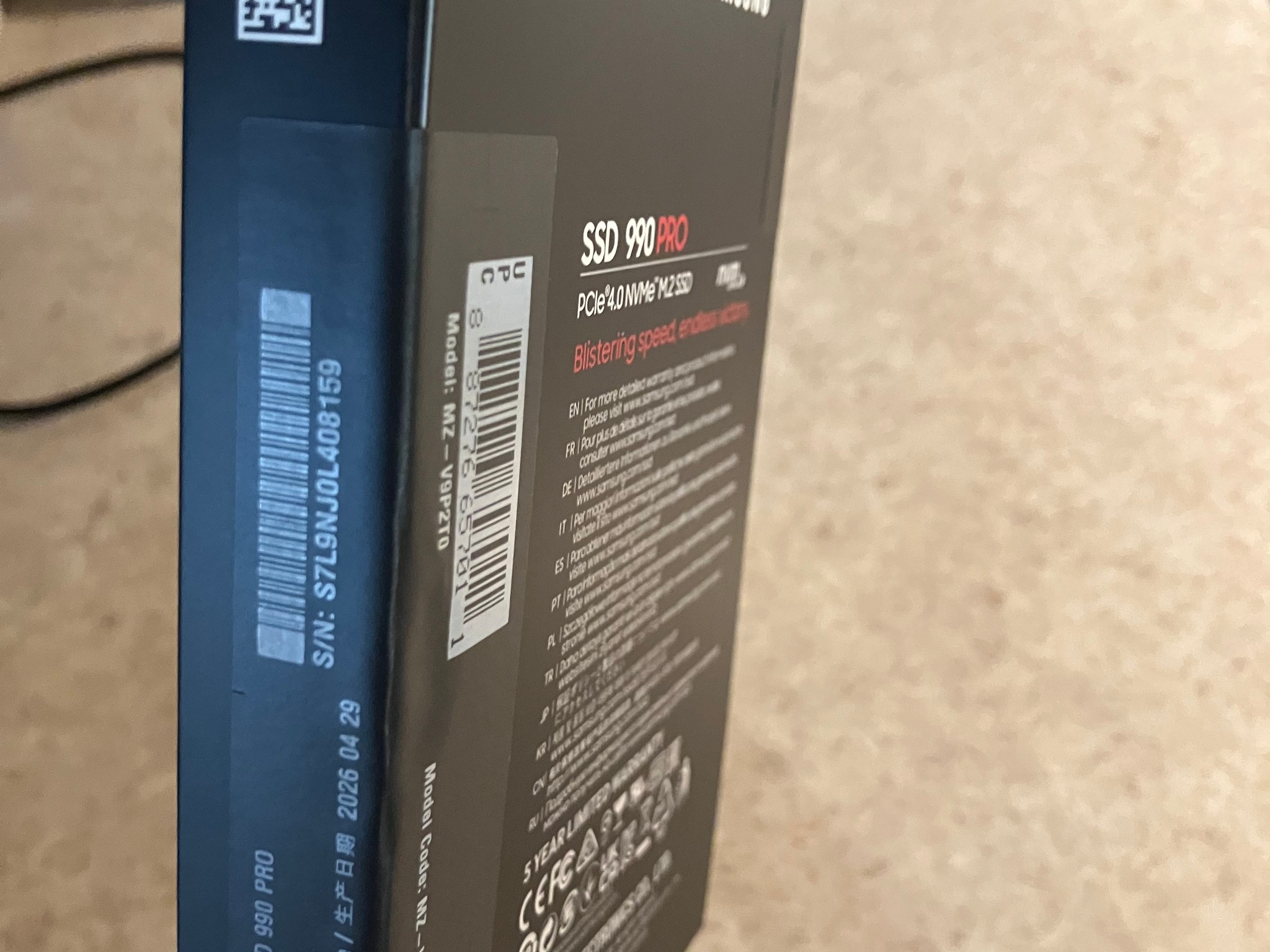 Samsung 990 PRO 2TB NVME SSD