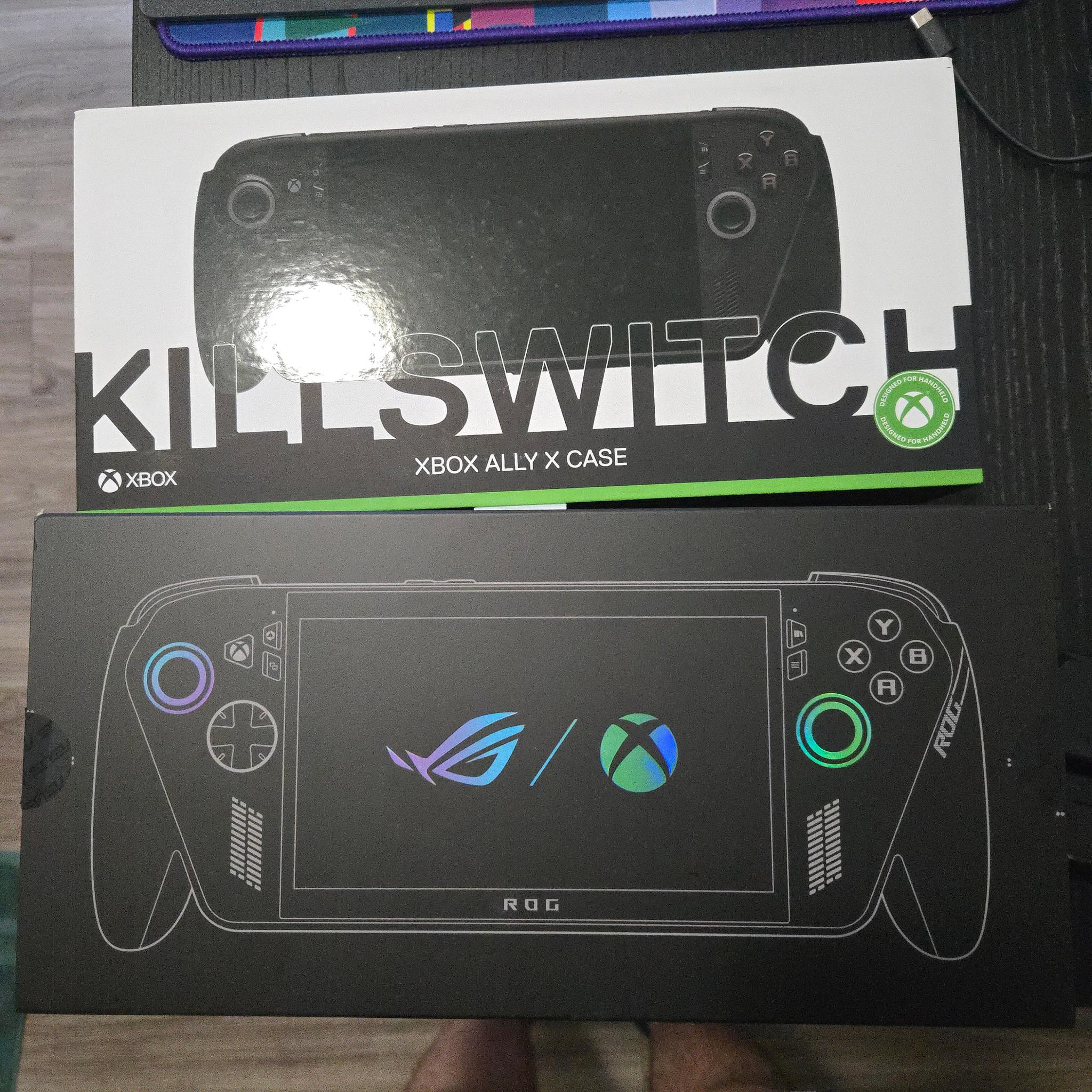 ASUS ROG Xbox Ally X + dBrand Killswitch case, dock, extras