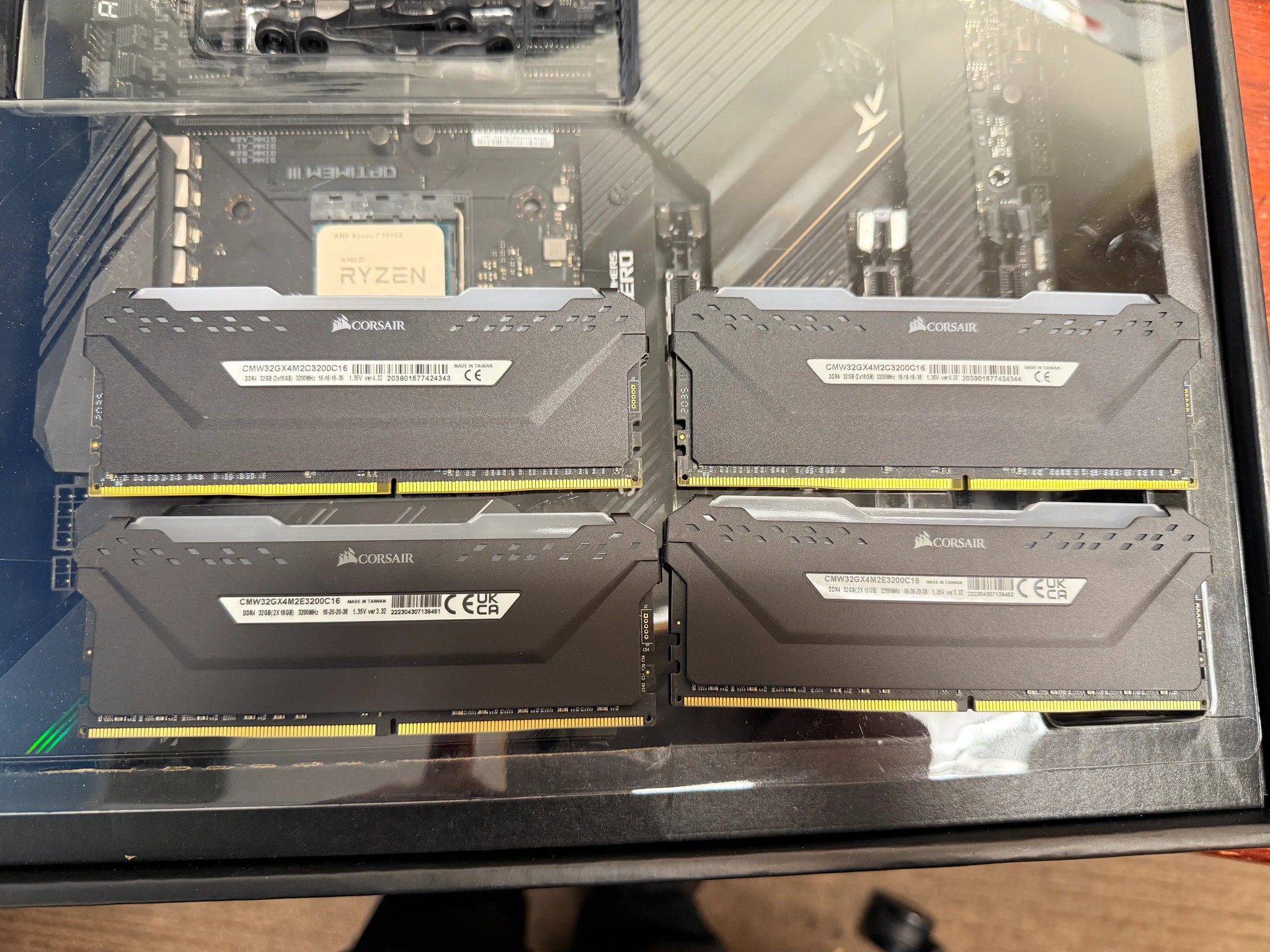 Ryzen 7b 5800x Asus X570 MoBo and 64Gb DDR4